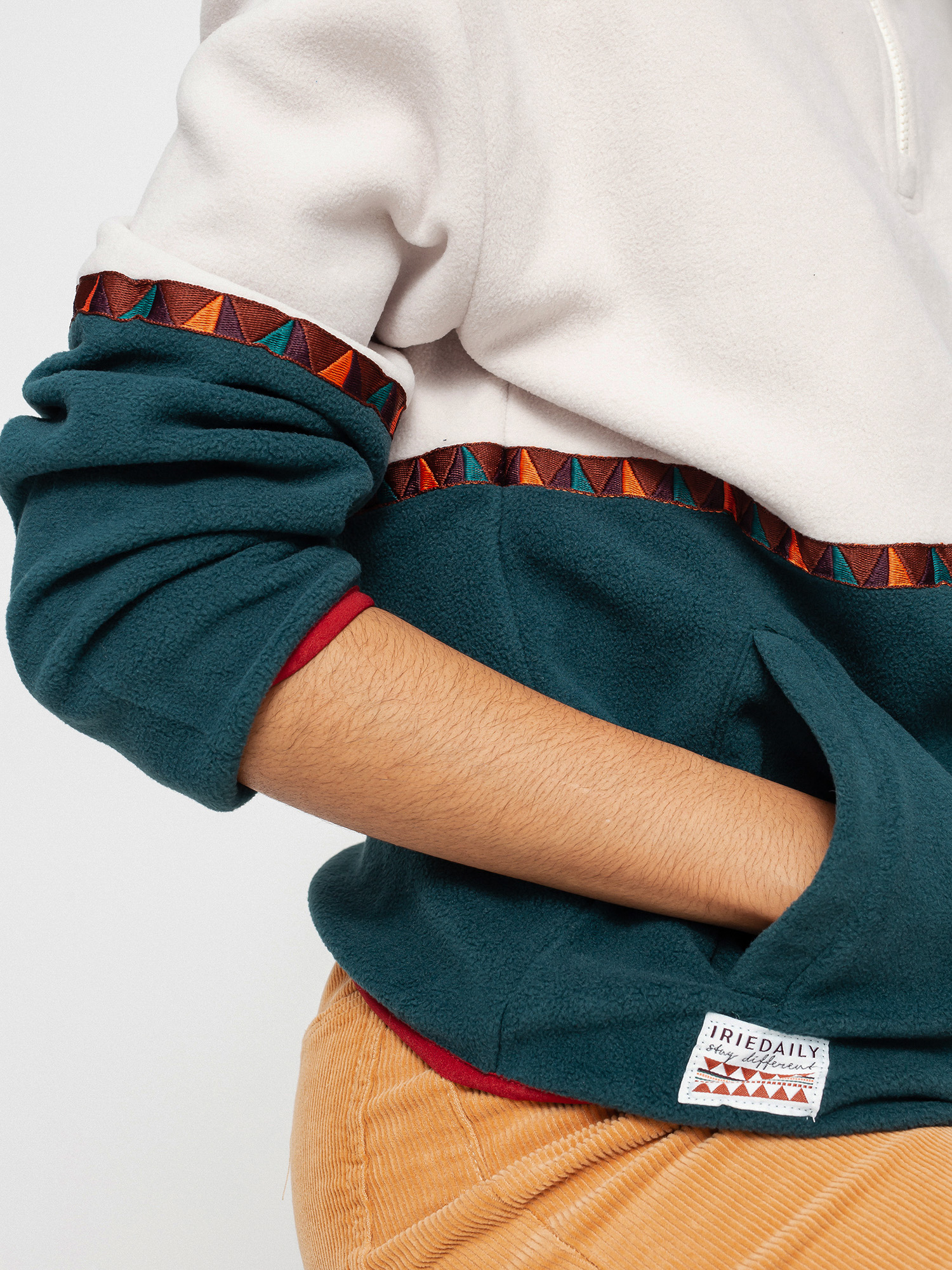 Damen Iriedaily Holina Fleece Troyer Fleecejacke (dark teal)