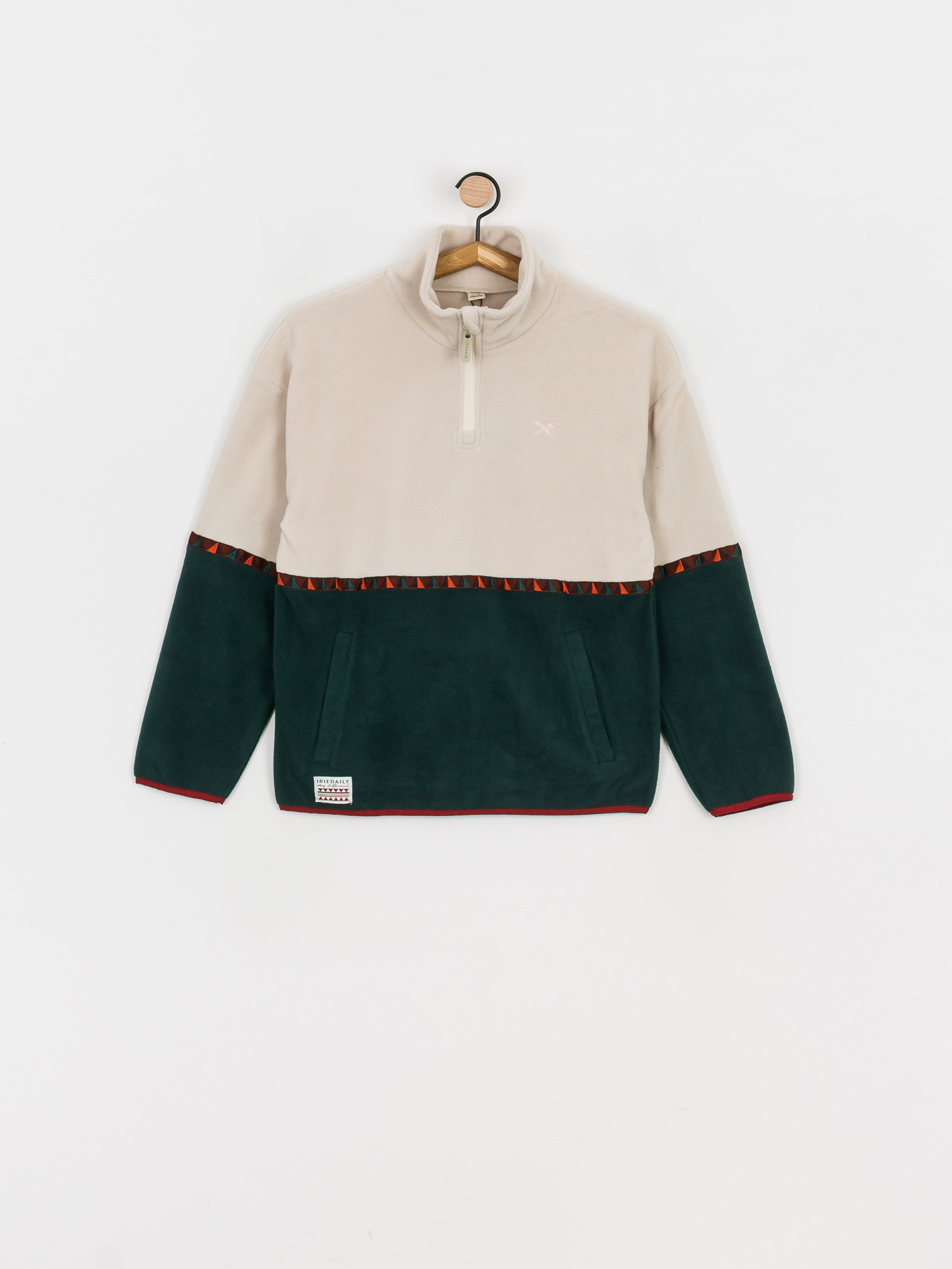 Damen Iriedaily Holina Fleece Troyer Fleecejacke (dark teal)