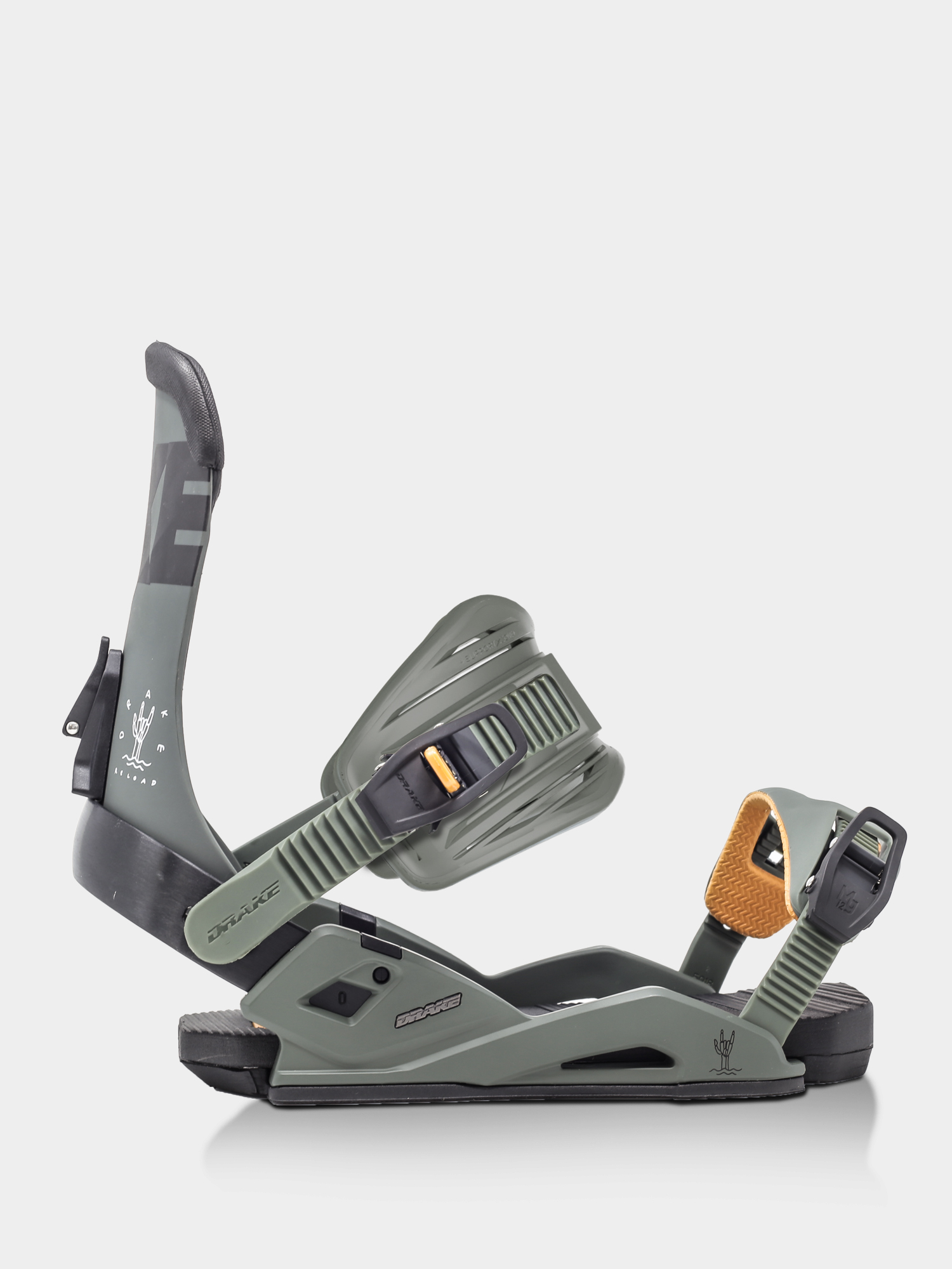Mens Drake Reload Snowboard bindings (green)