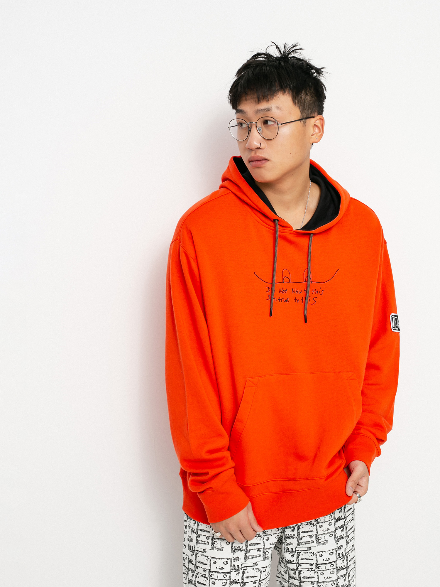 volcom orange hoodie