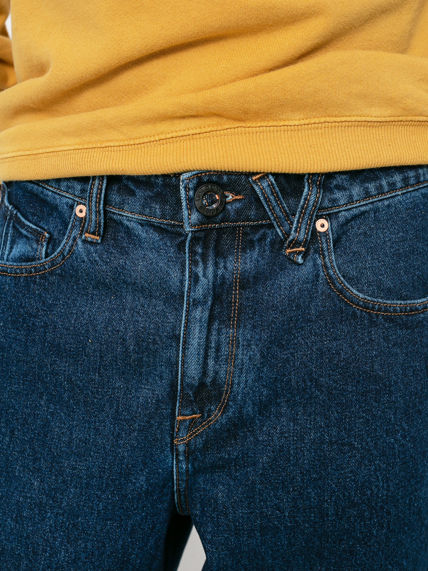 Volcom Louie Lopez Tapered Denim Pants (blue rinse)