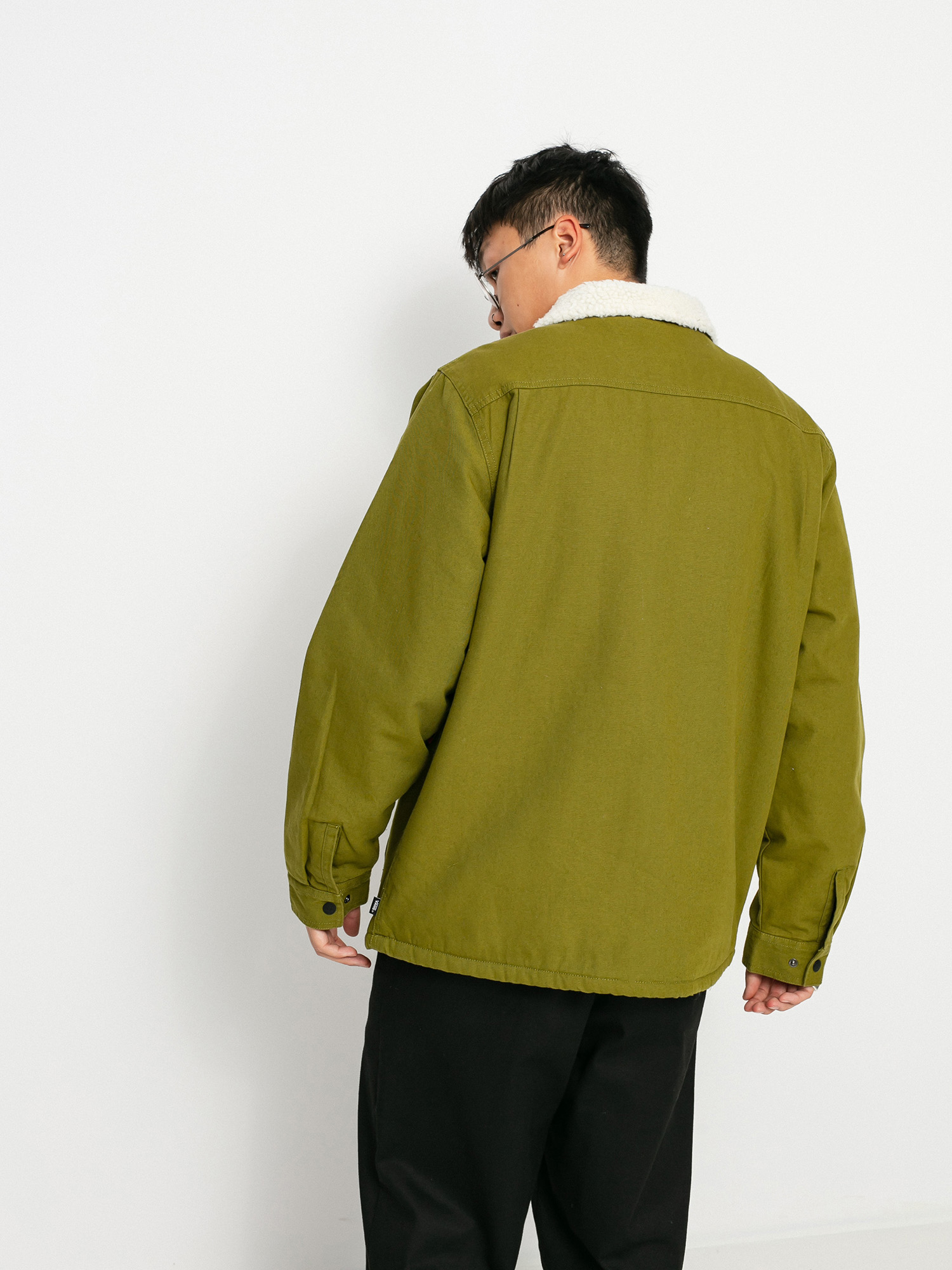 Vans Drill Chore Sherpa Jacket (avocado/antique white)