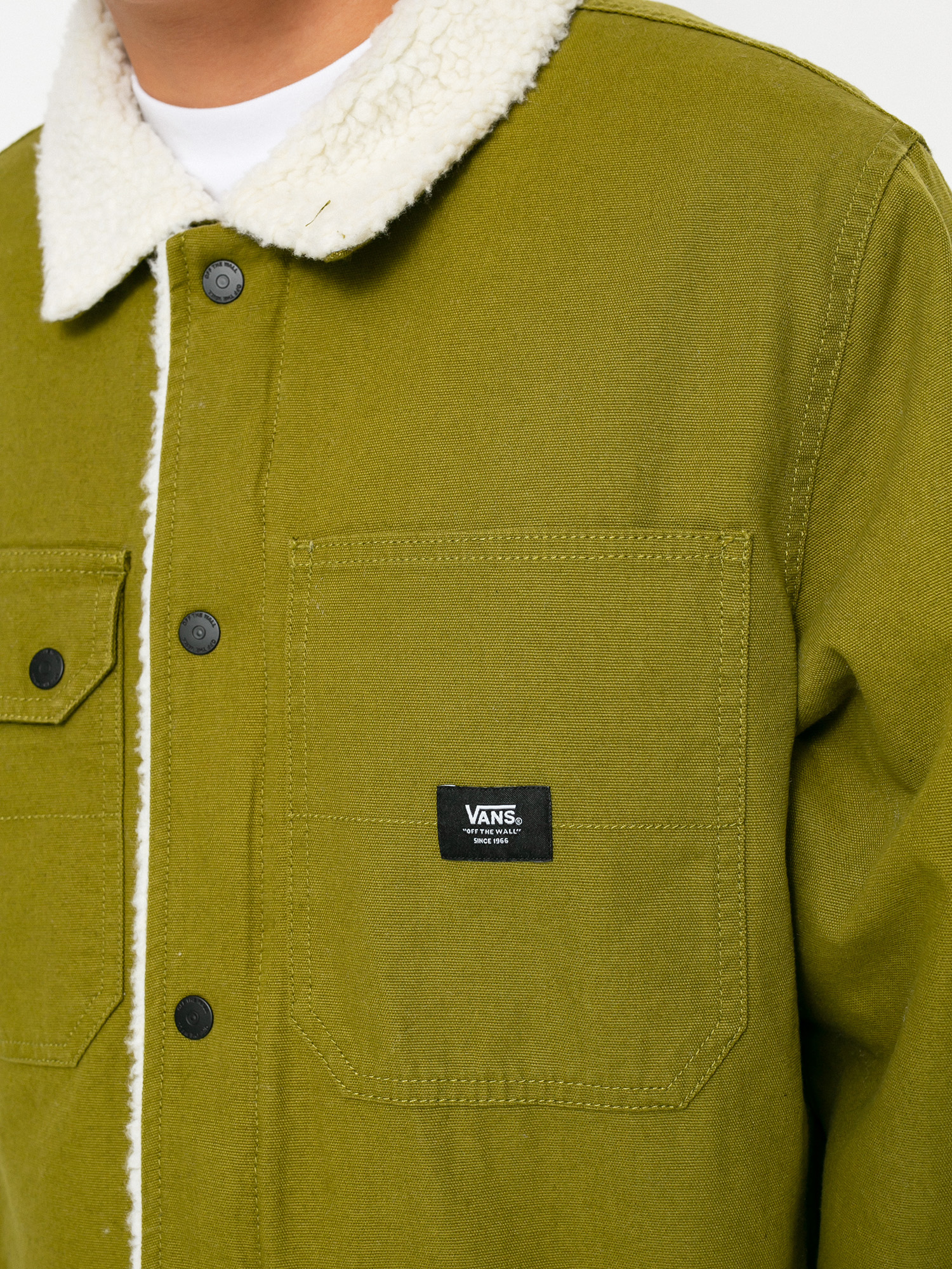 Vans Drill Chore Sherpa Jacket (avocado/antique white)