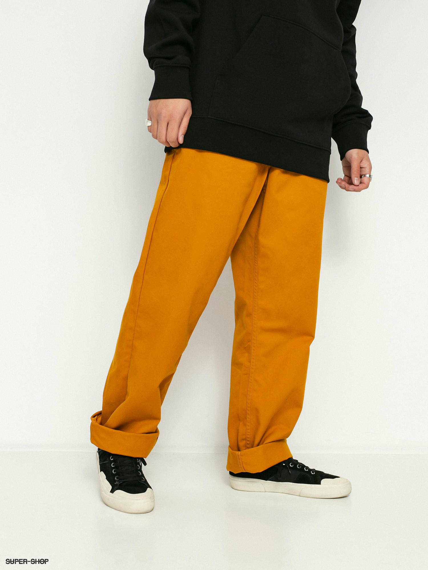 Vans pants deals yellow