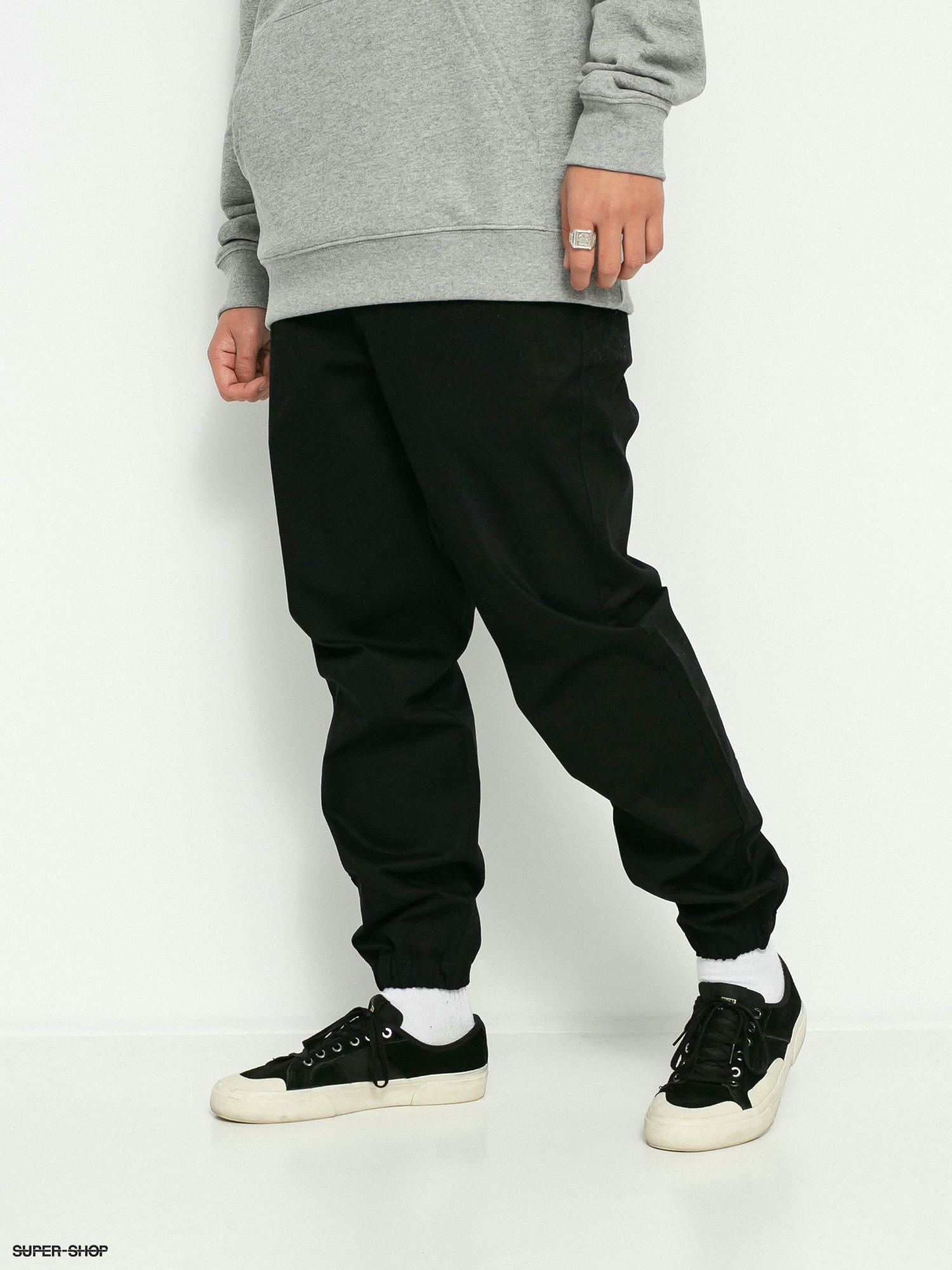 Black twill best sale jogger pants