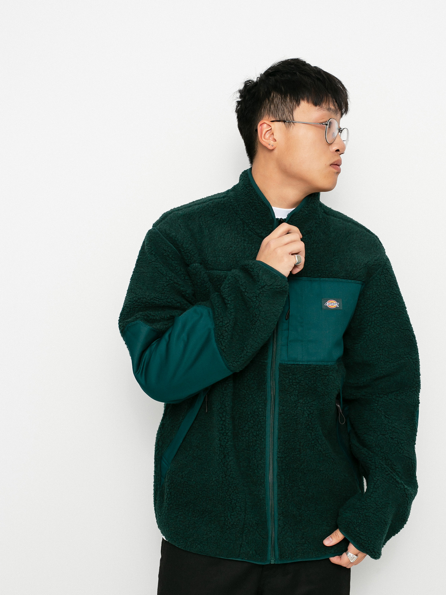 Mens Dickies Red Chute Sherpa Fleece  (ponderosa pine)