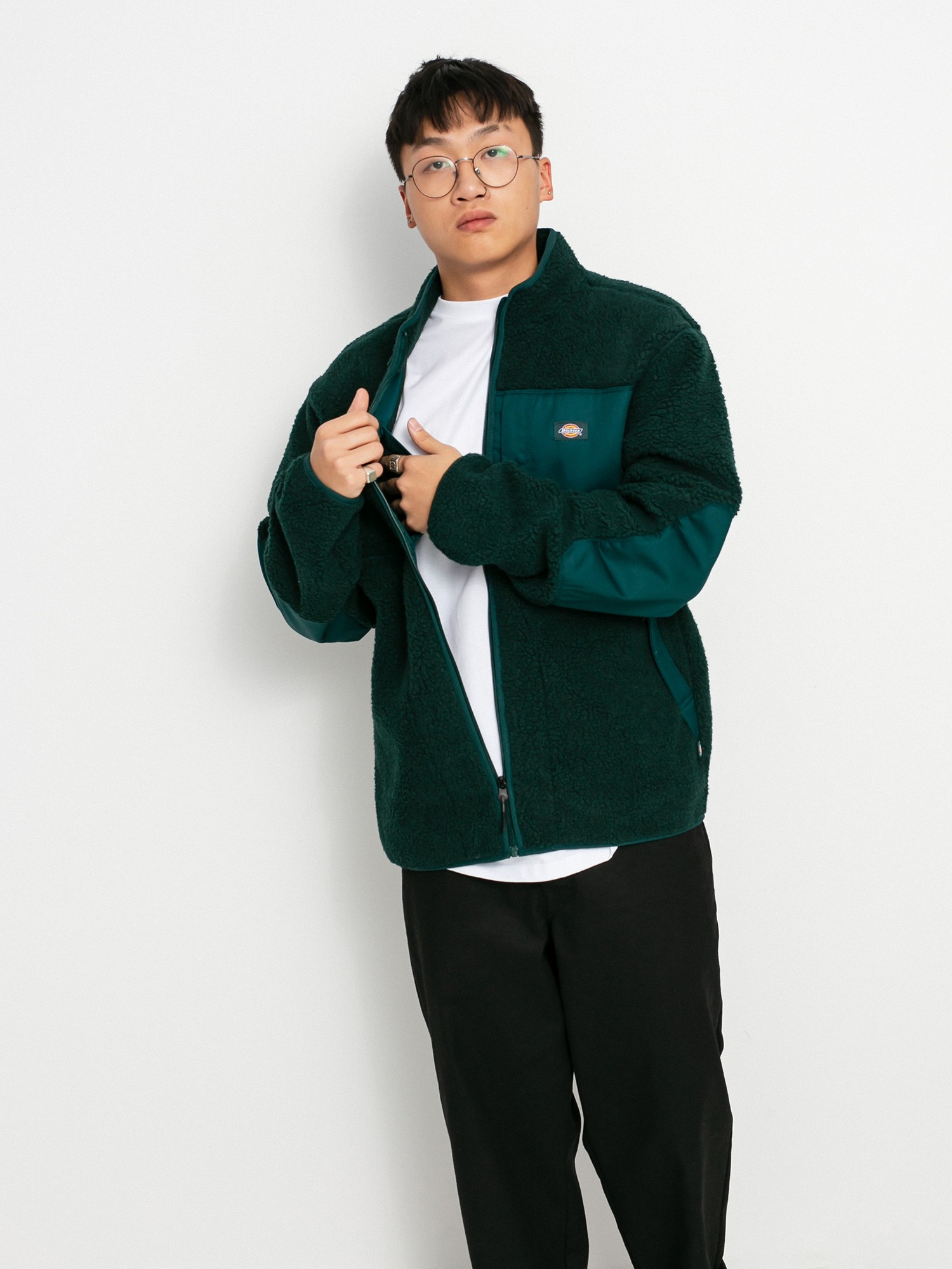 Mens Dickies Red Chute Sherpa Fleece  (ponderosa pine)