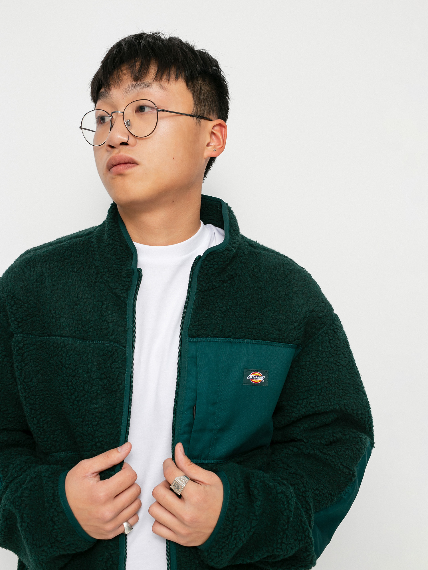 Mens Dickies Red Chute Sherpa Fleece  (ponderosa pine)