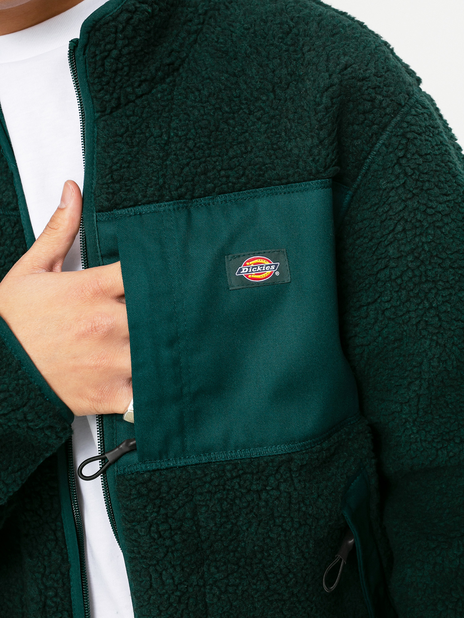 Mens Dickies Red Chute Sherpa Fleece  (ponderosa pine)