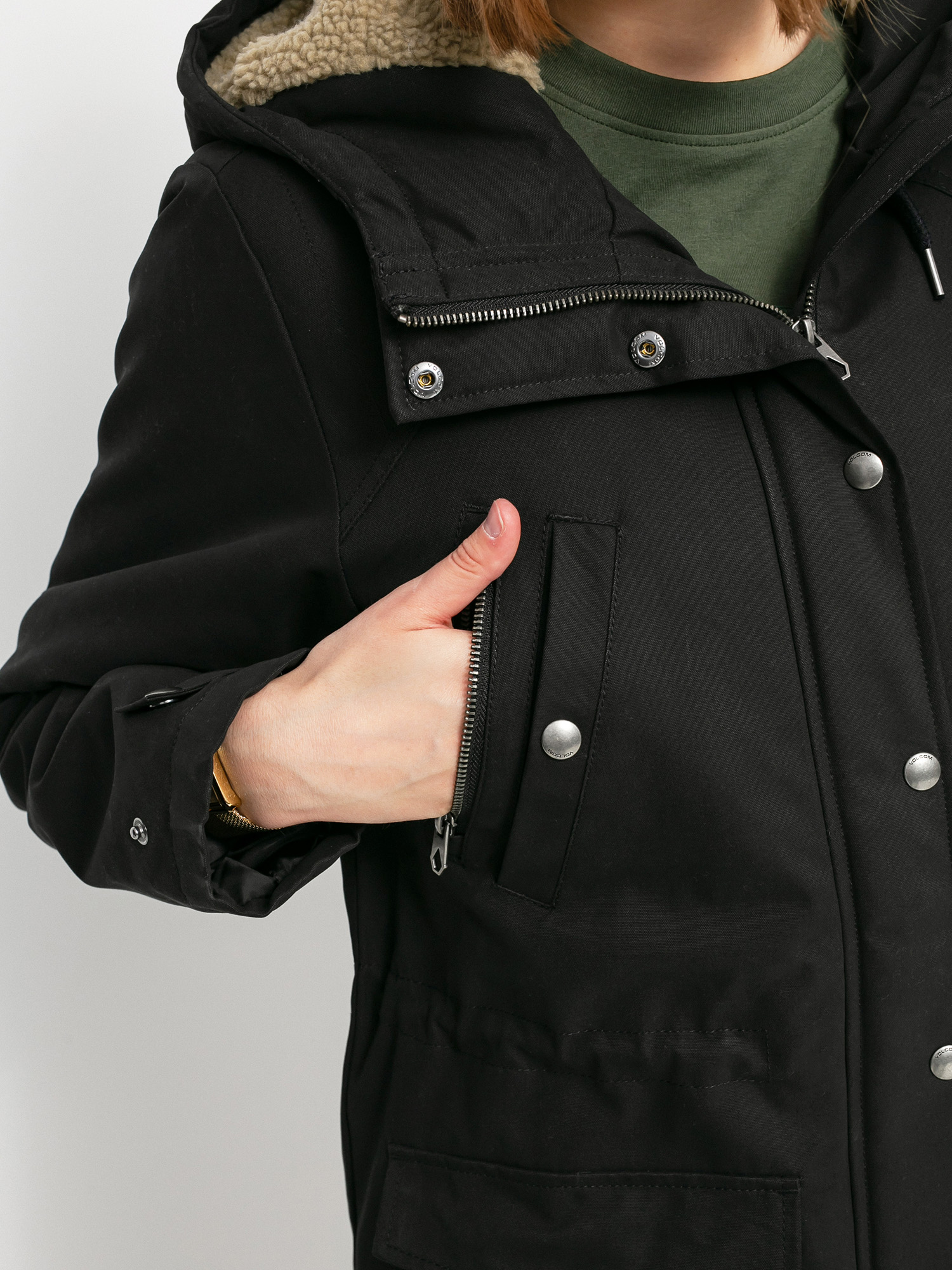 Volcom Walk On By 5K Parka Jacket Wmn (black)