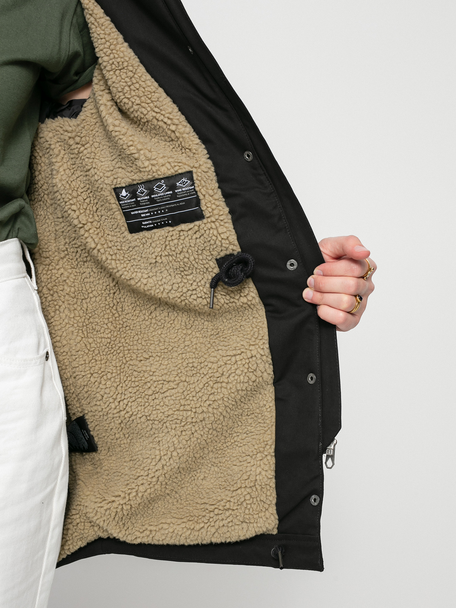 Volcom Walk On By 5K Parka Jacket Wmn - camo (black)