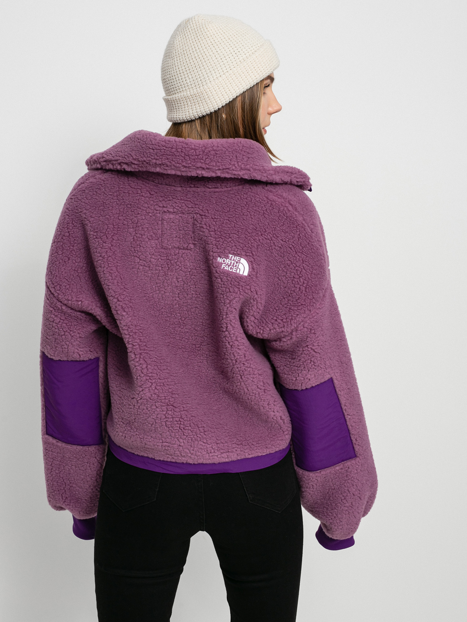 north face lilac beanie