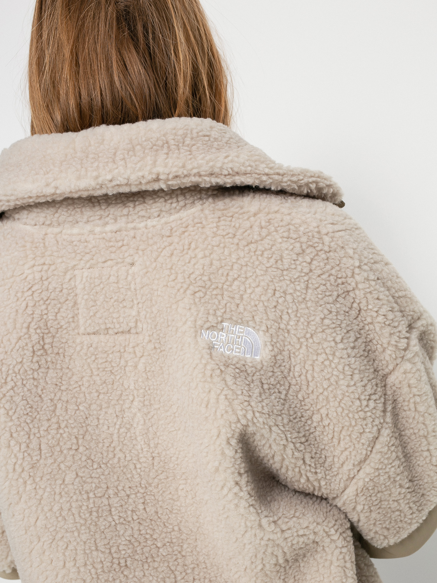 Womens The North Face Platte Sherpa Fleece (flax)
