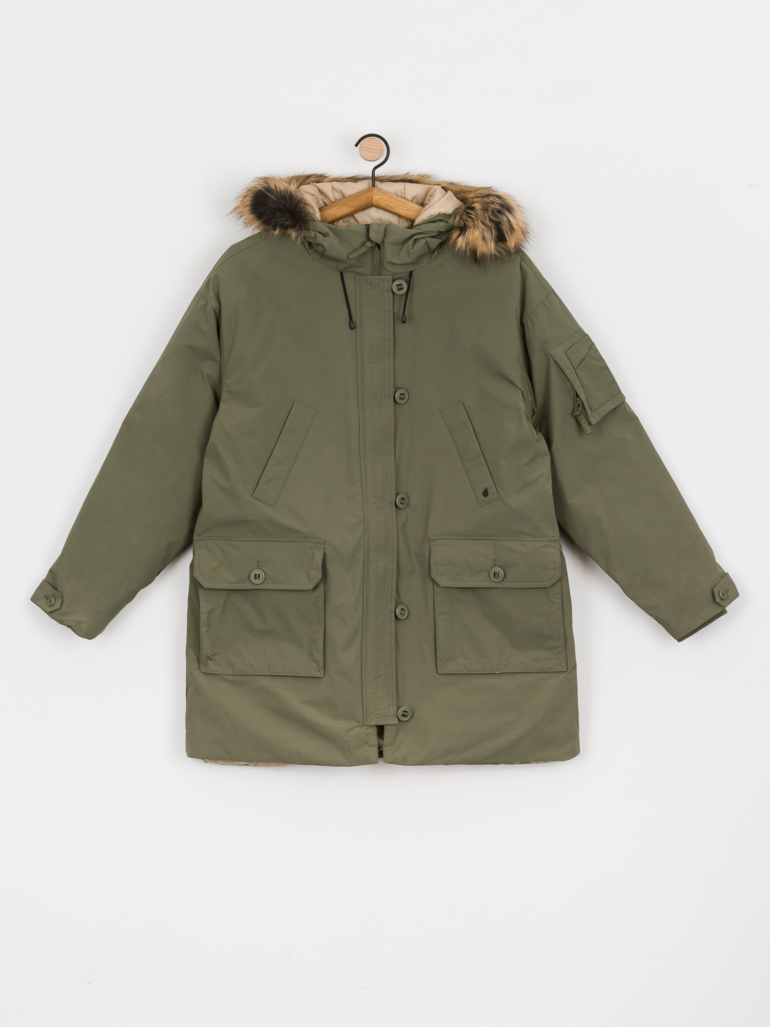 Volcom Warmer N Over 5K Parka Jacket Wmn (army green combo)