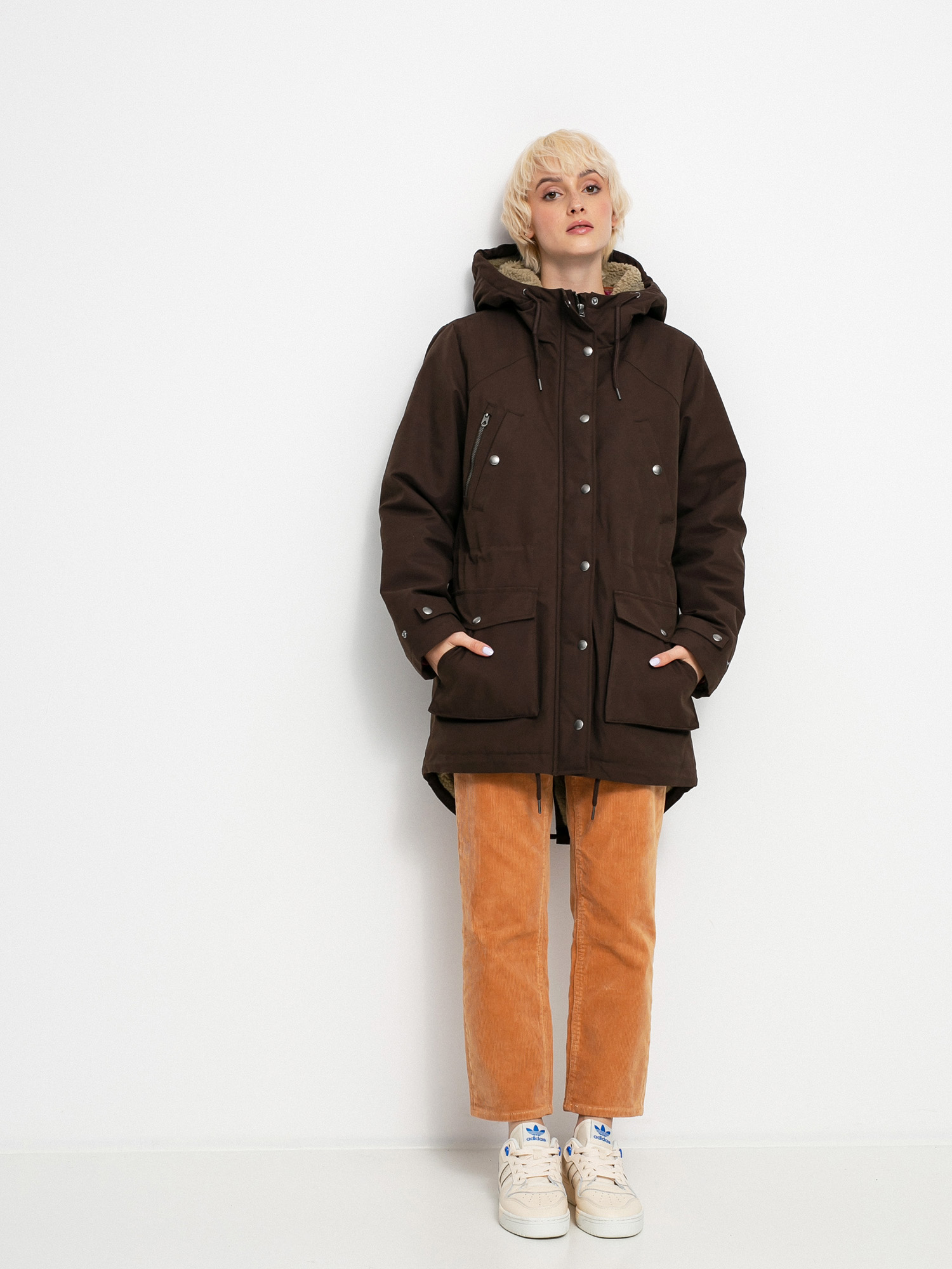 Volcom Walk On By 5K Jacket Wmn (dark brown)