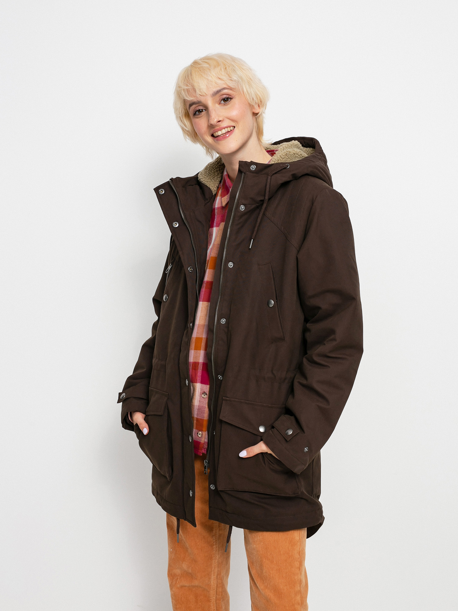 Volcom Walk On By 5K Jacket Wmn (dark brown)