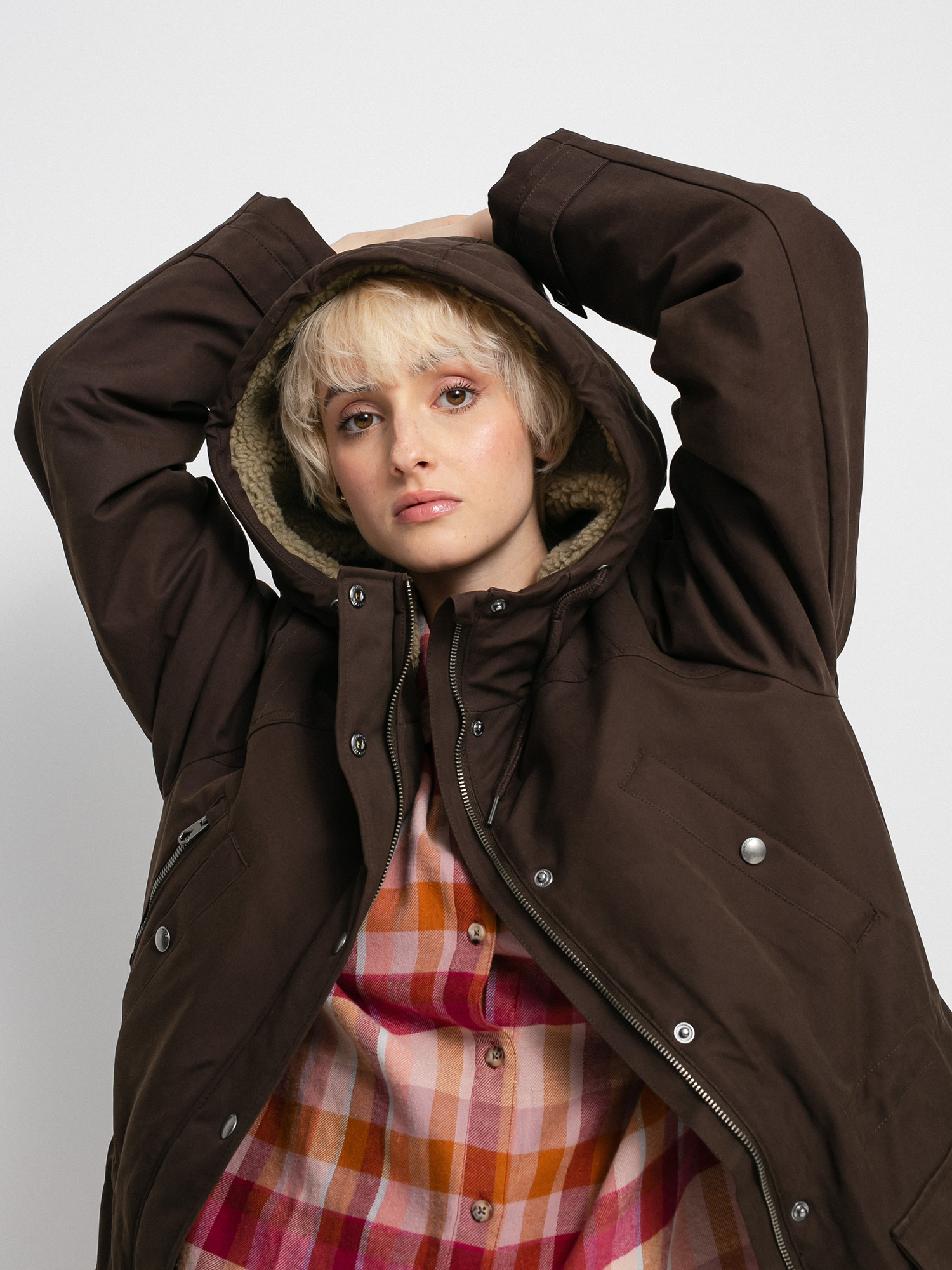 Volcom Walk On By 5K Jacket Wmn (dark brown)