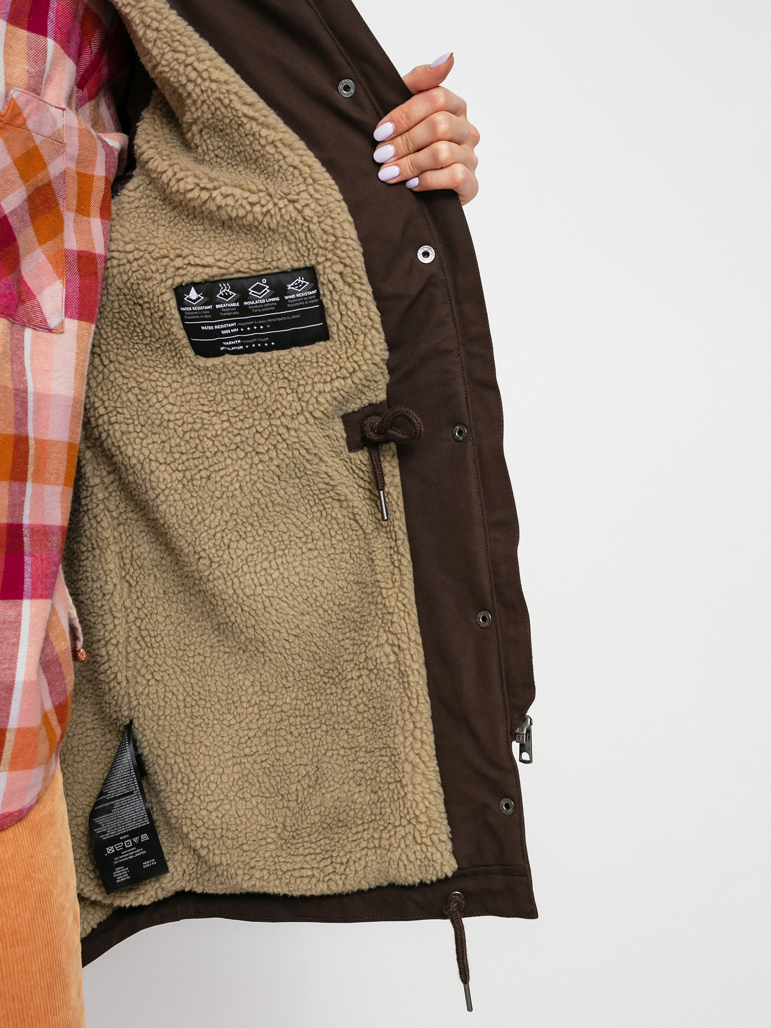 Volcom Walk On By 5K Jacket Wmn (dark brown)