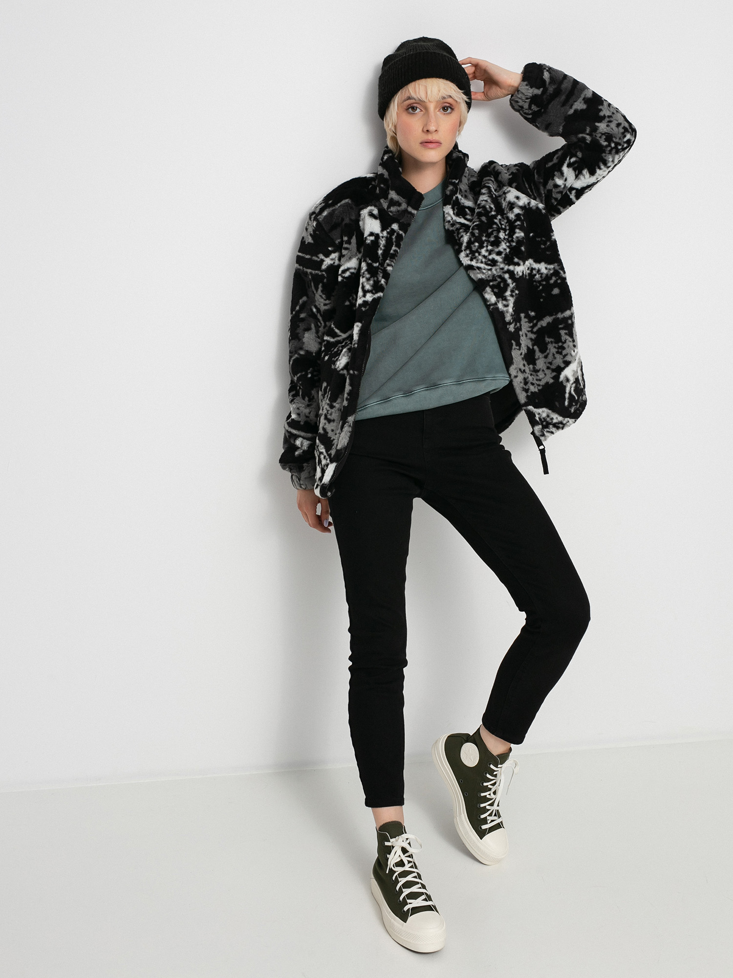 carhartt wip high plains print fleece