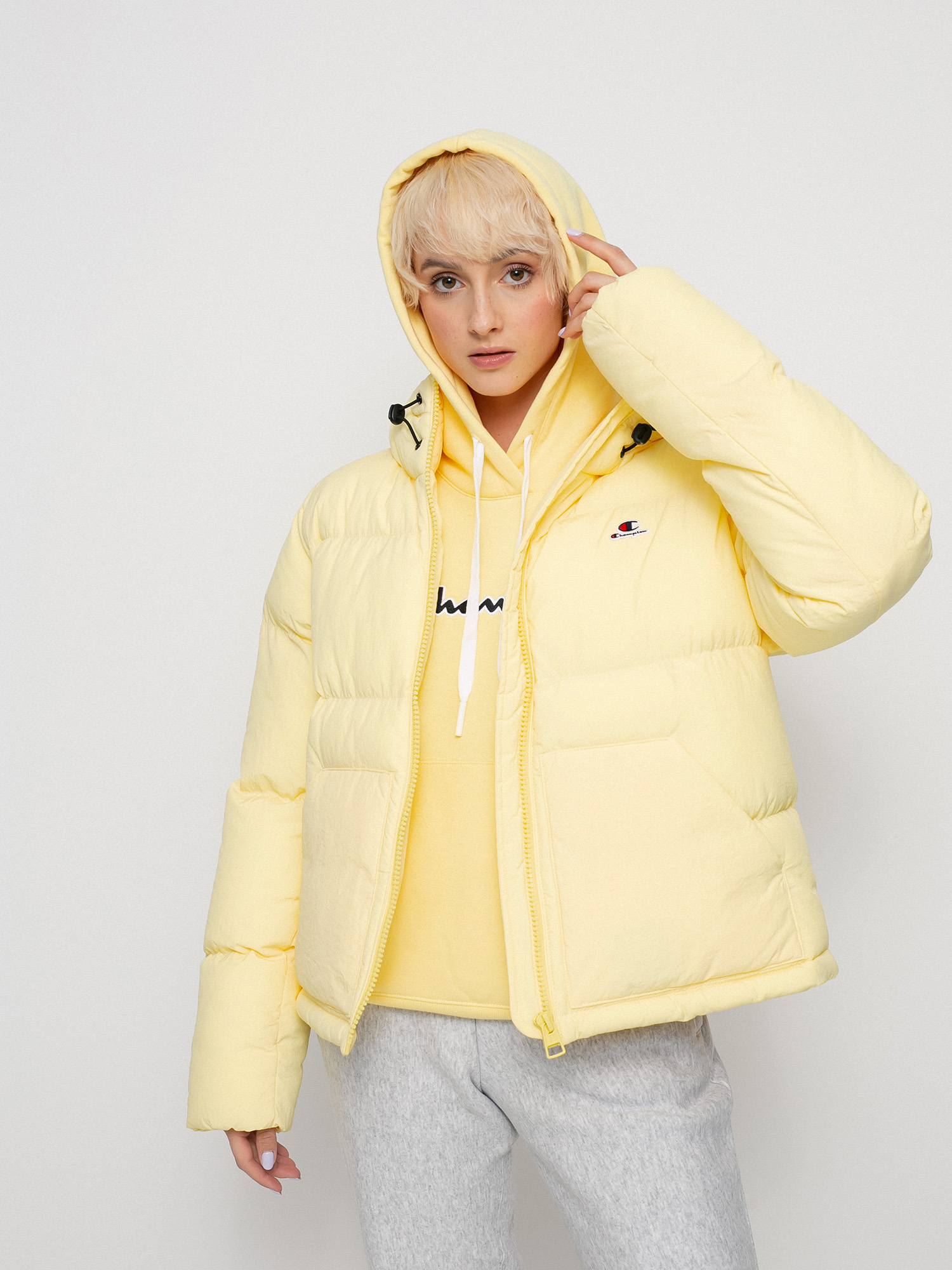 Champion Hooded Jacket 114577 Jacket Wmn (ban)