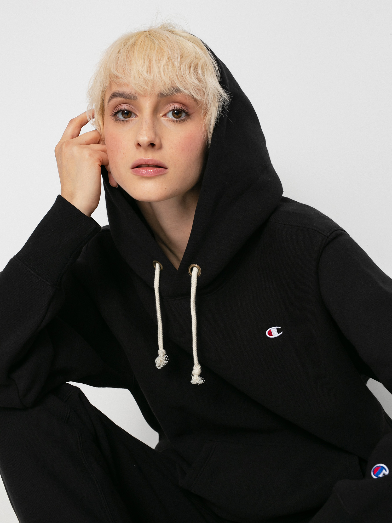 Champion Sweatshirt HD 114778 Hoodie Wmn (nbk)