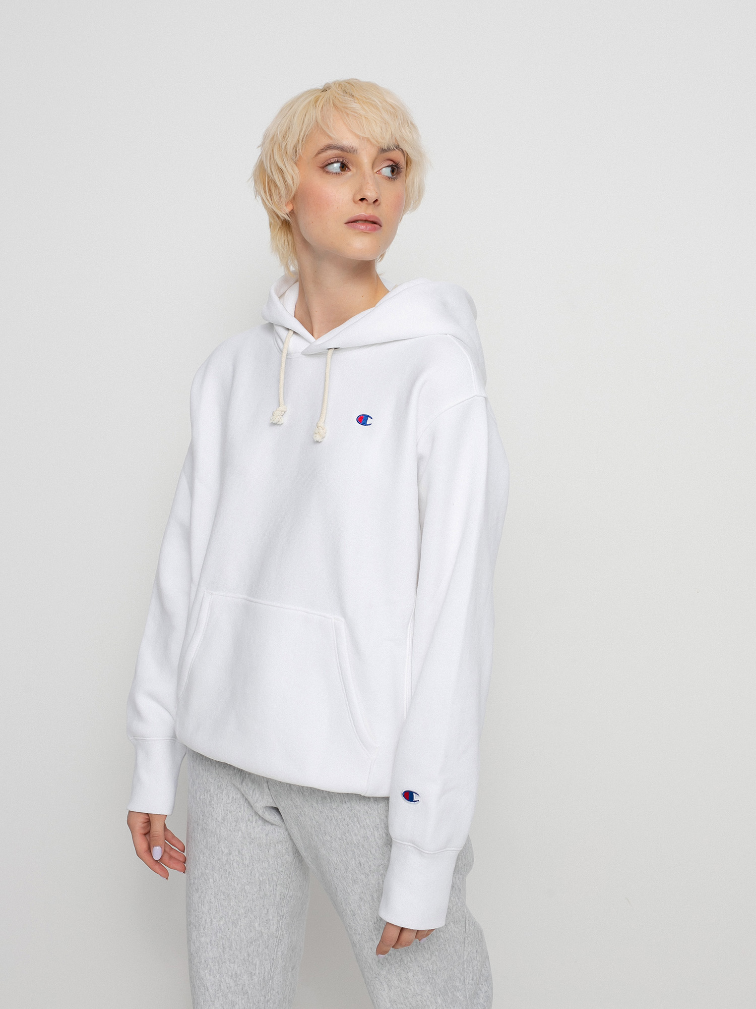 Champion Sweatshirt HD 114778 Hoodie Wmn (wht)