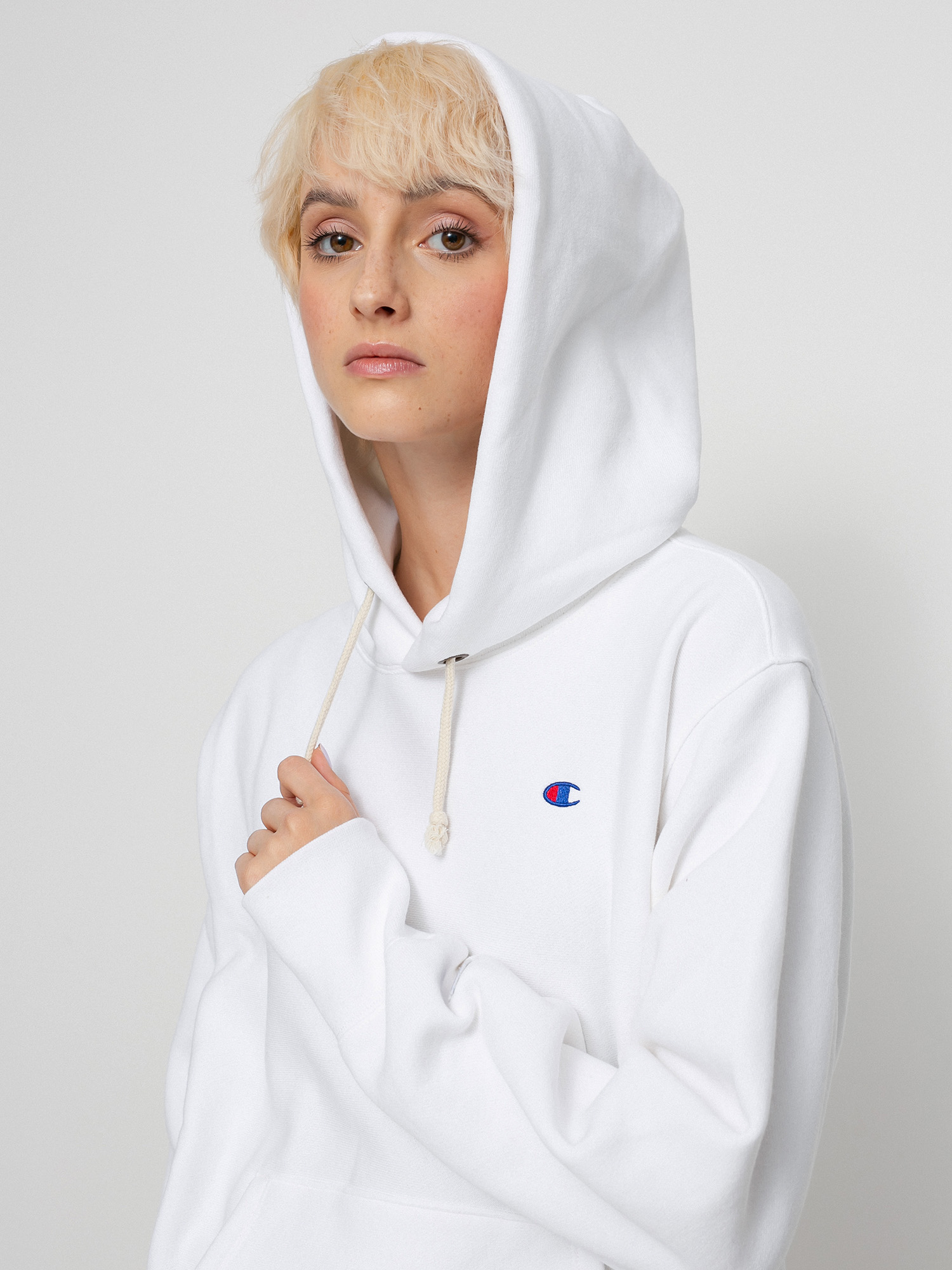 Champion Sweatshirt HD 114778 Hoodie Wmn (wht)
