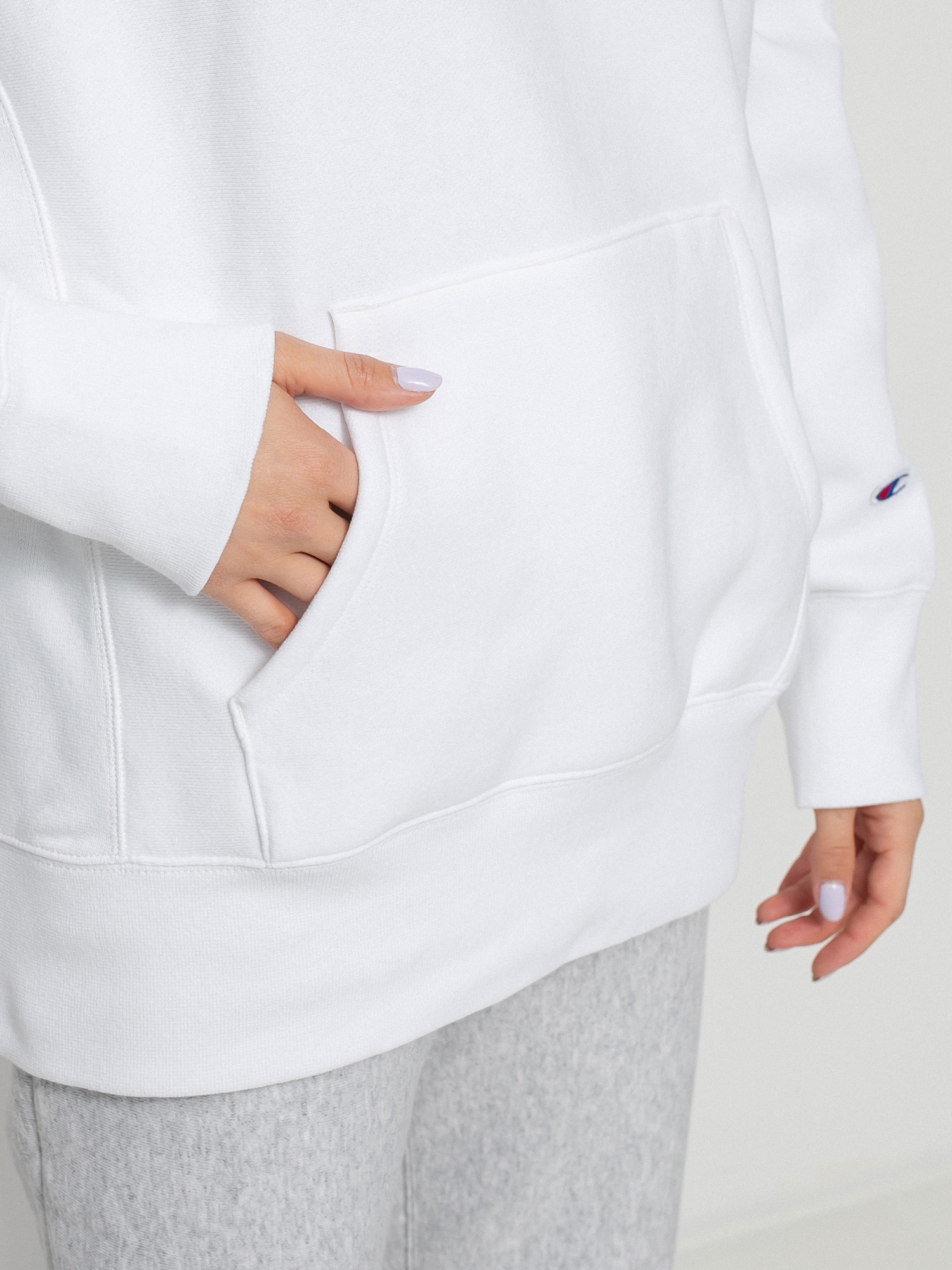 Champion Sweatshirt HD 114778 Hoodie Wmn (wht)