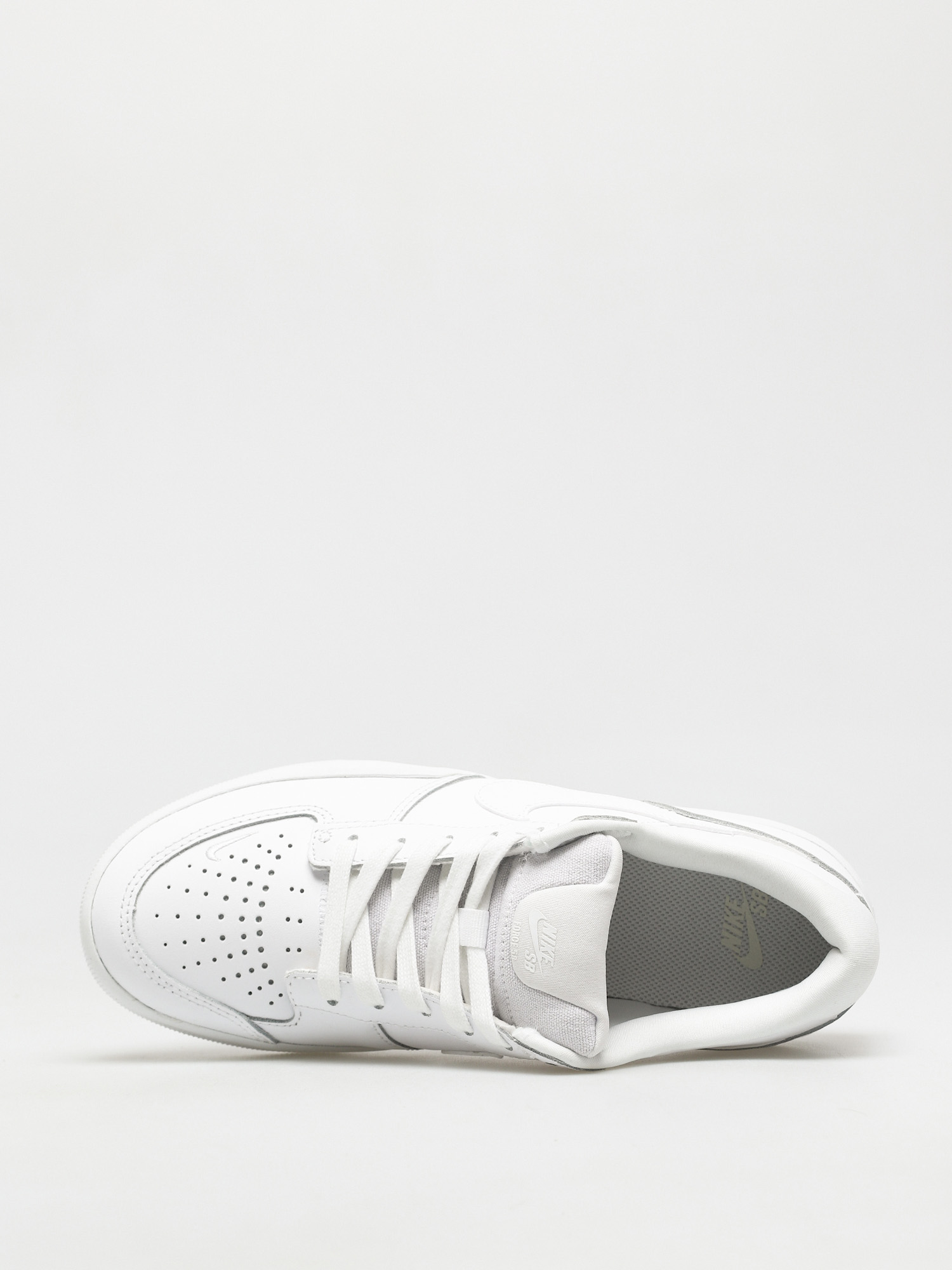 Nike SB Force 58 Premium Leather Schuhe (white/white white white)