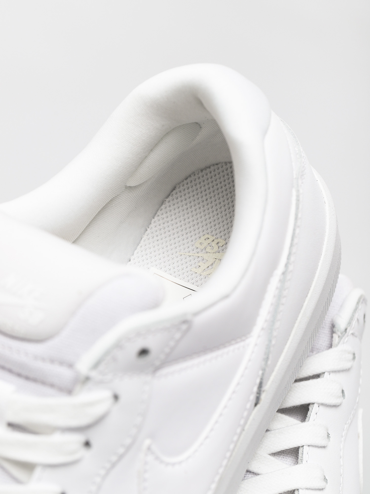 Nike SB Force 58 Premium Leather Schuhe (white/white white white)