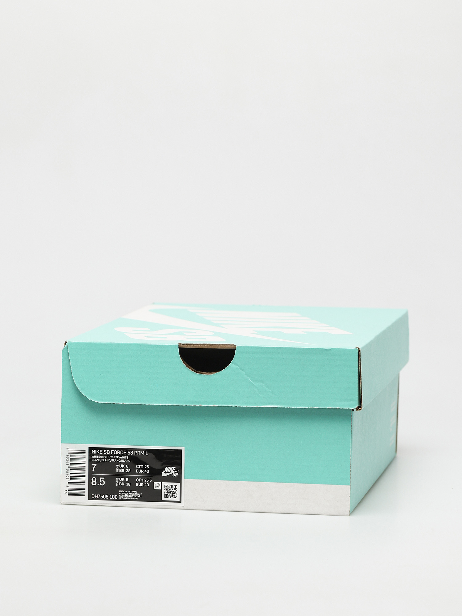 Nike SB Force 58 Premium Leather Schuhe (white/white white white)