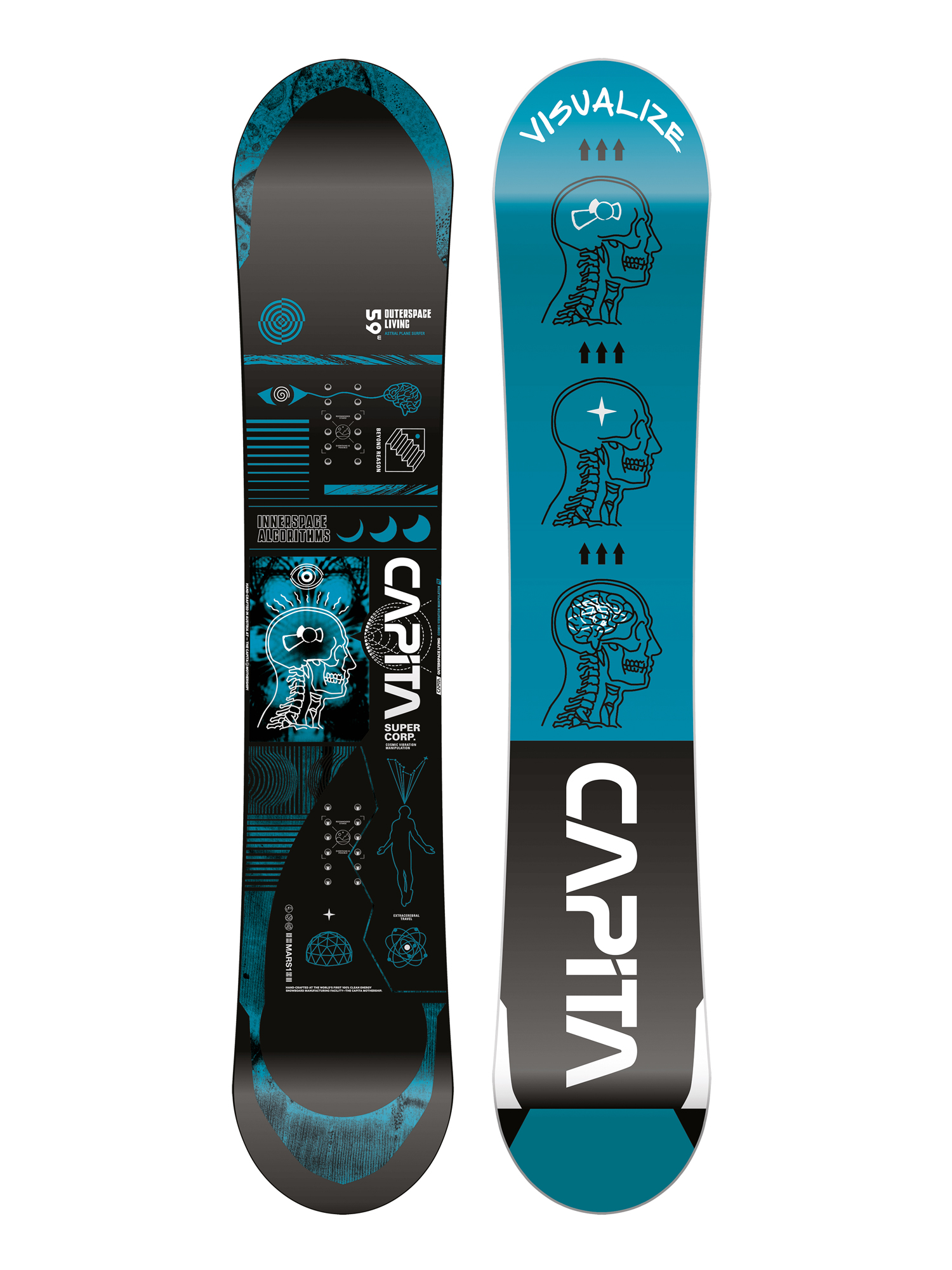 Mens Capita Outerspace Living Snowboard (blue)