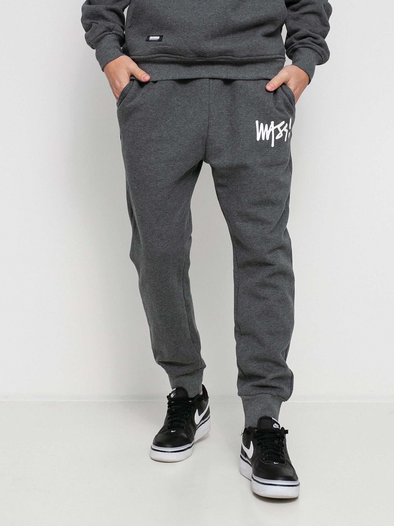 MassDnm Signature Trap Fit Pants (dark heather grey)