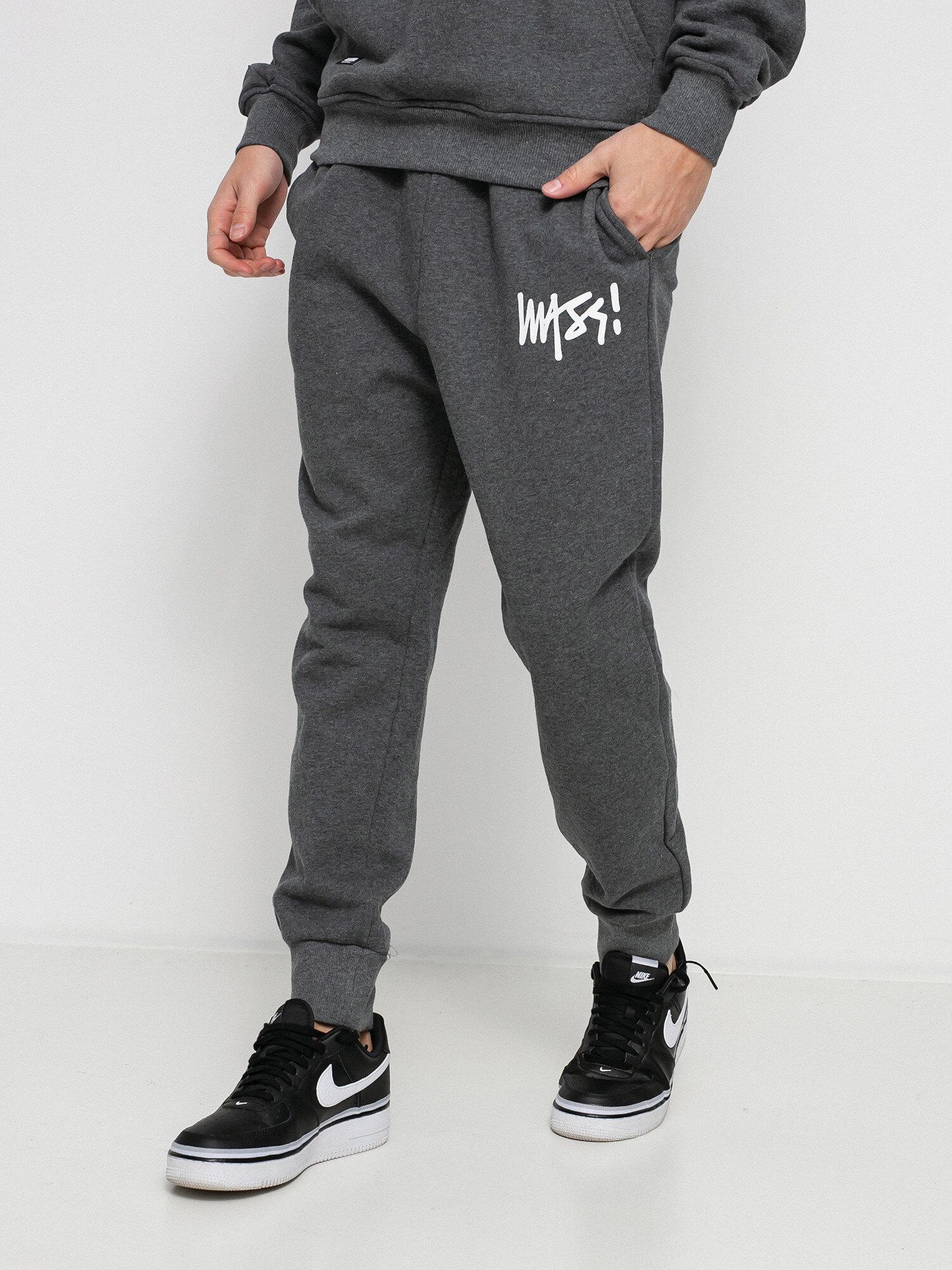 MassDnm Signature Trap Fit Pants (dark heather grey)