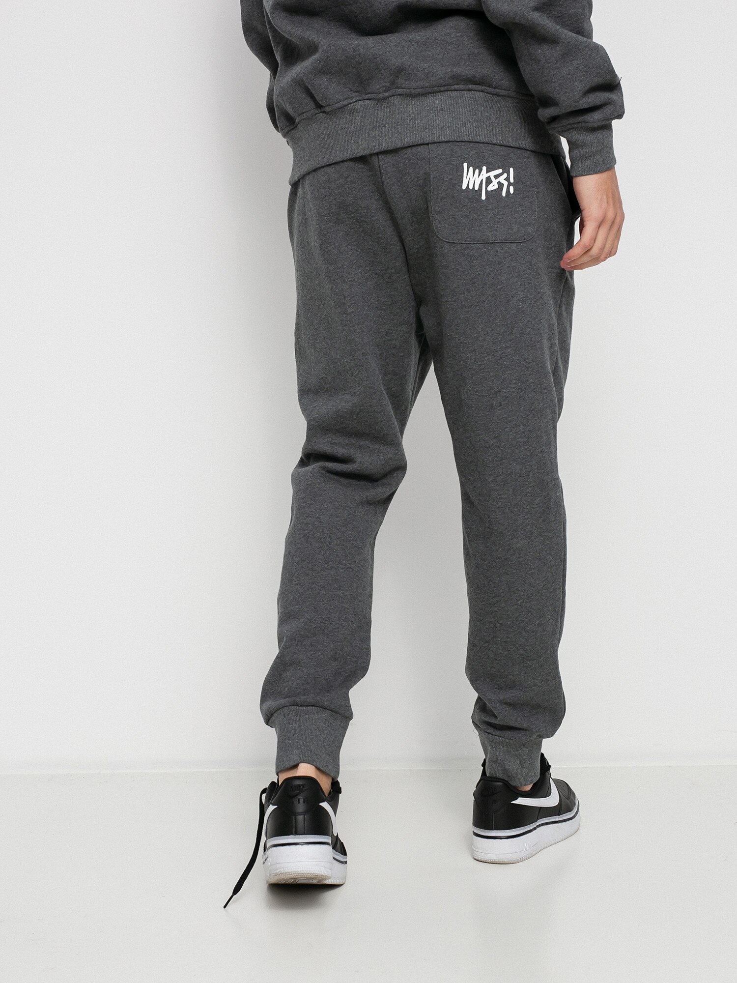 【massnoun】LIPSTACK SIGNATURE TRACK PANTS MassDnm Signature Trap Fit Pants - grey (dark heather grey)