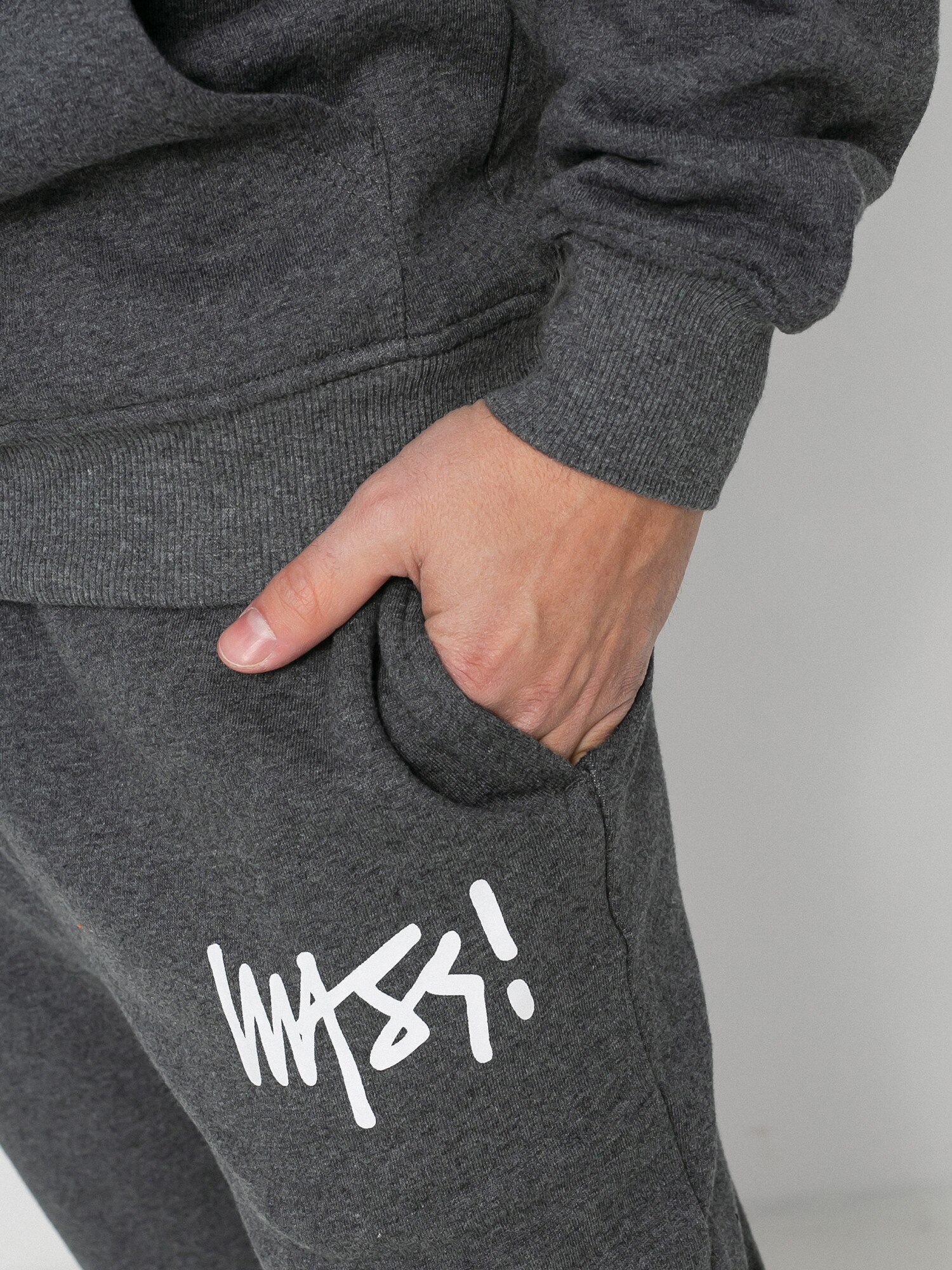 MassDnm Signature Trap Fit Pants (dark heather grey)
