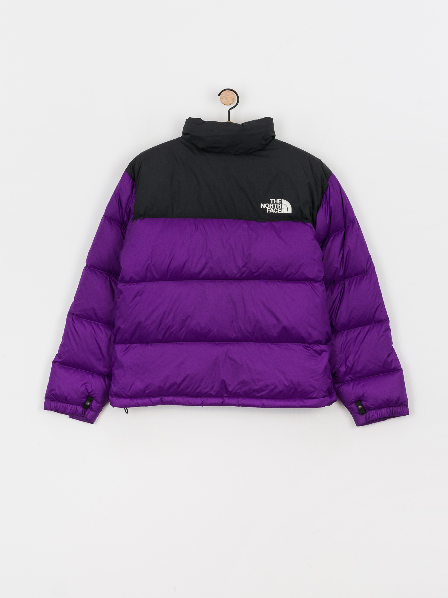 Purple nuptse store north face jacket