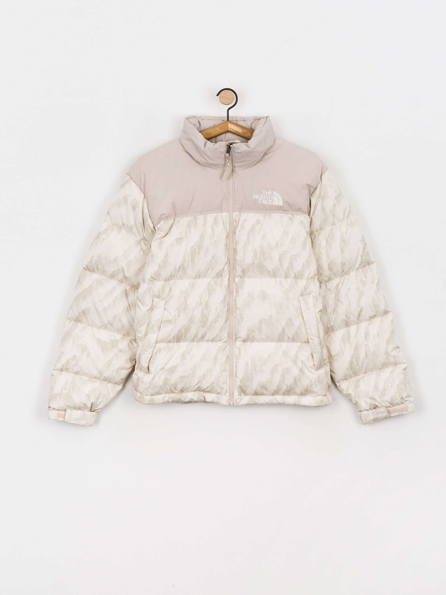 The North Face 1996 Retro Nuptse Jacket (silver grey wooden tiger print)