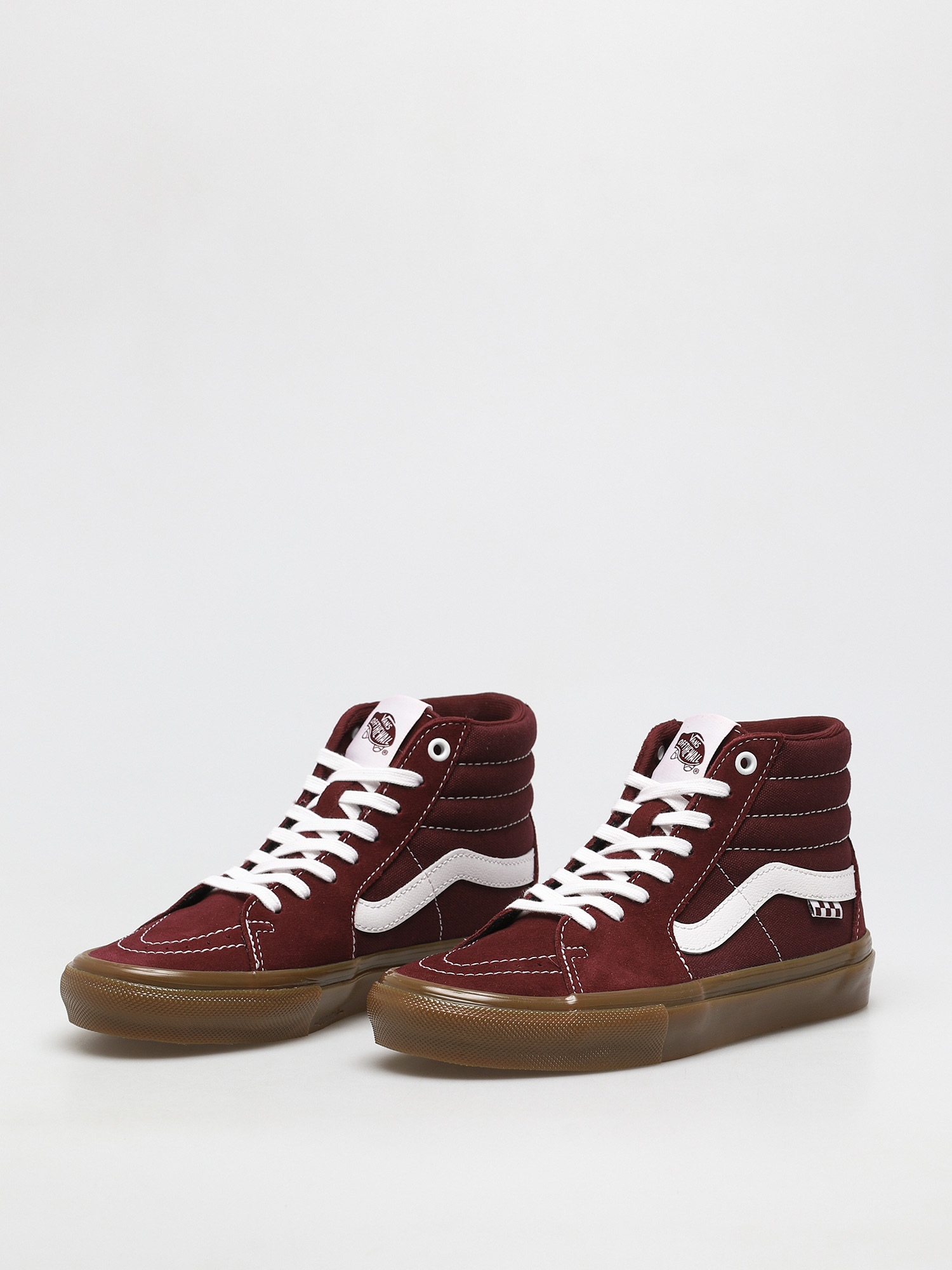 Vans Skate Sk8 Hi Shoes (port/gum)