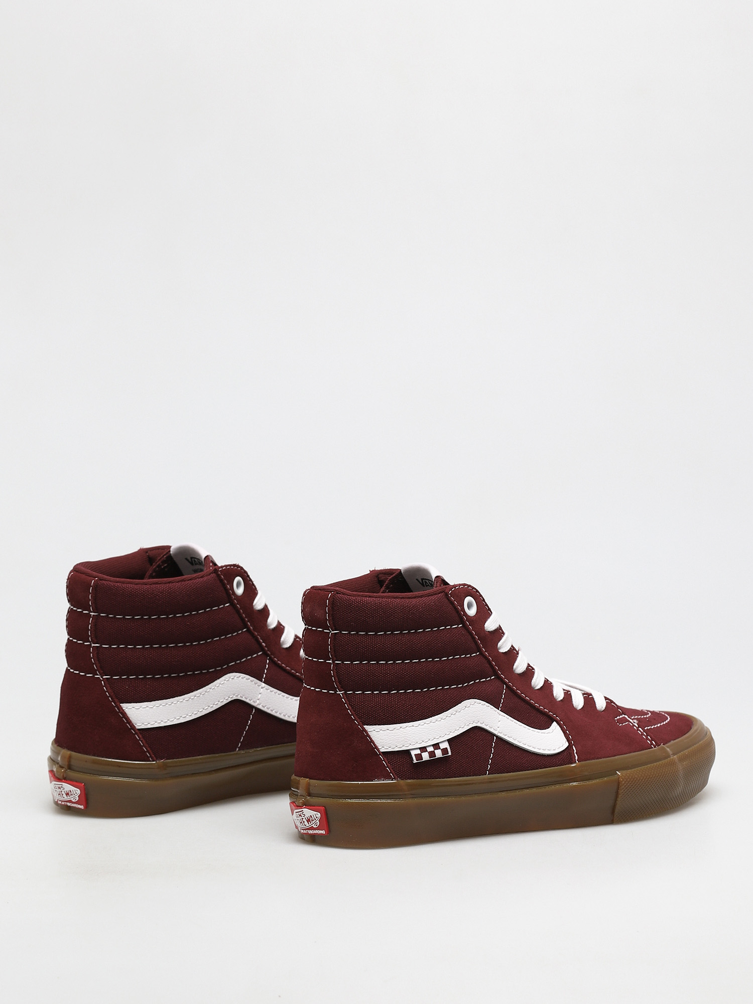 Vans Skate Sk8 Hi Shoes (port/gum)
