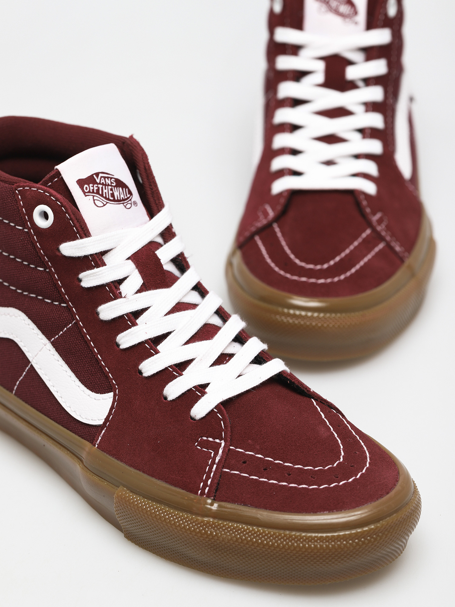 Vans Skate Sk8 Hi Shoes (port/gum)