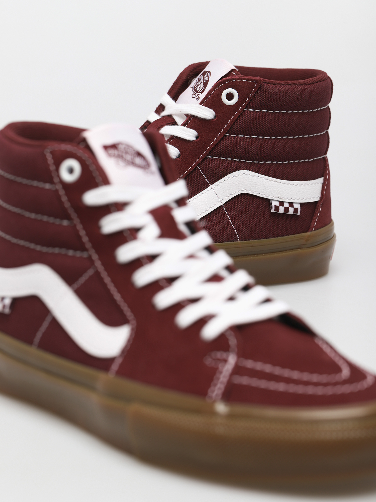 Vans Skate Sk8 Hi Shoes (port/gum)