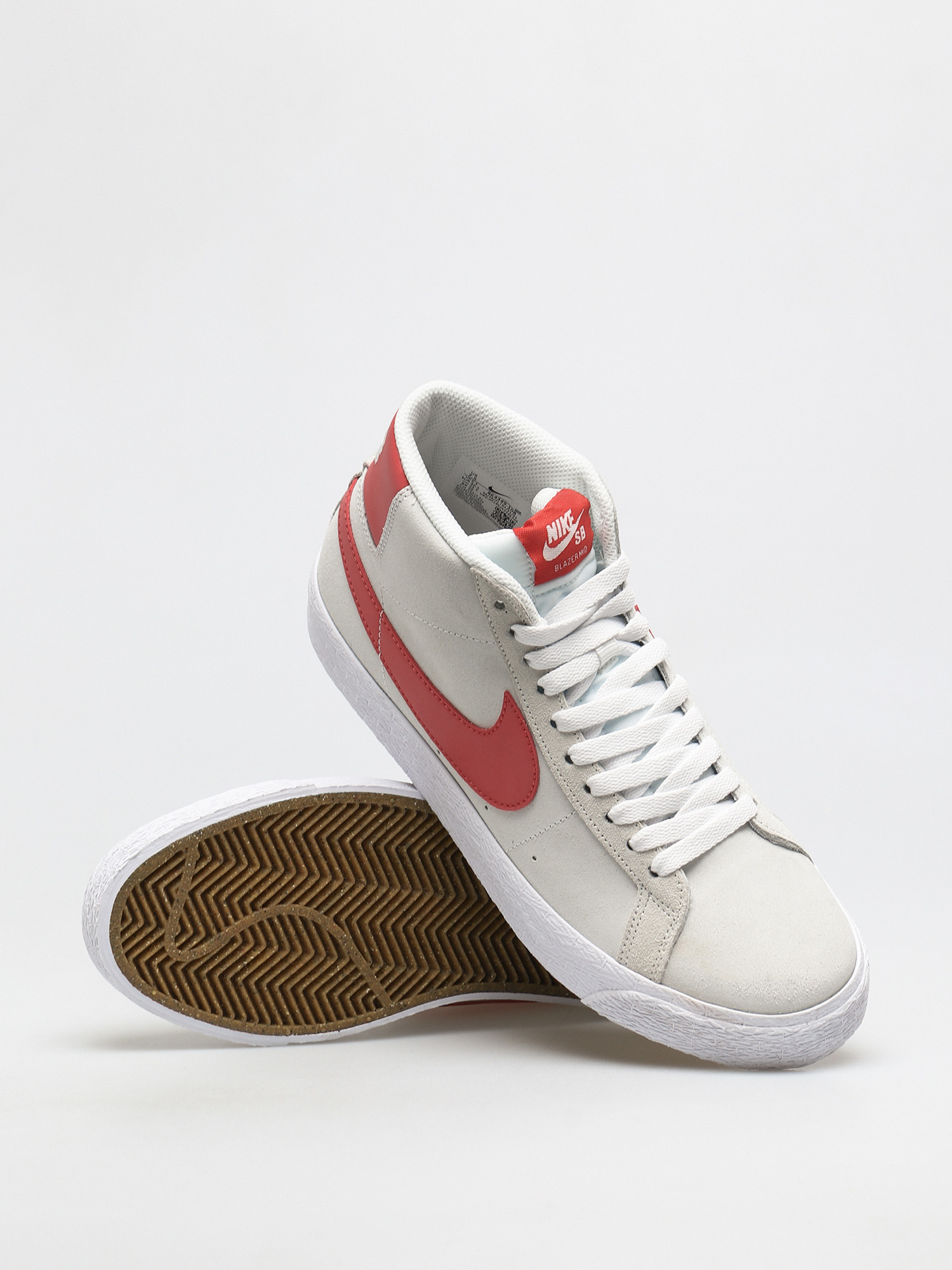 Nike SB Zoom Blazer Mid Shoes (summit white/lobster summit white white)