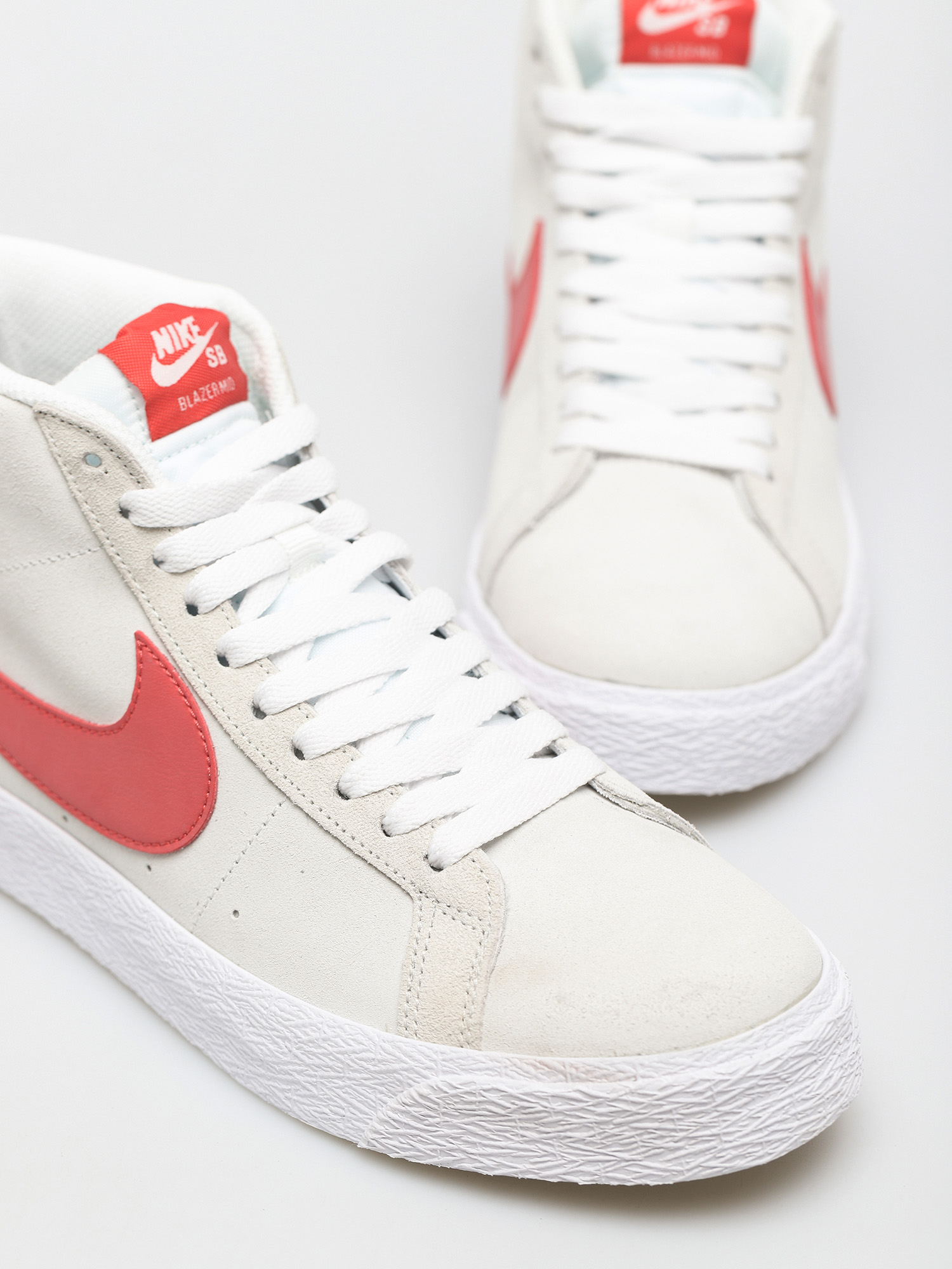 Nike SB Zoom Blazer Mid Shoes (summit white/lobster summit white white)