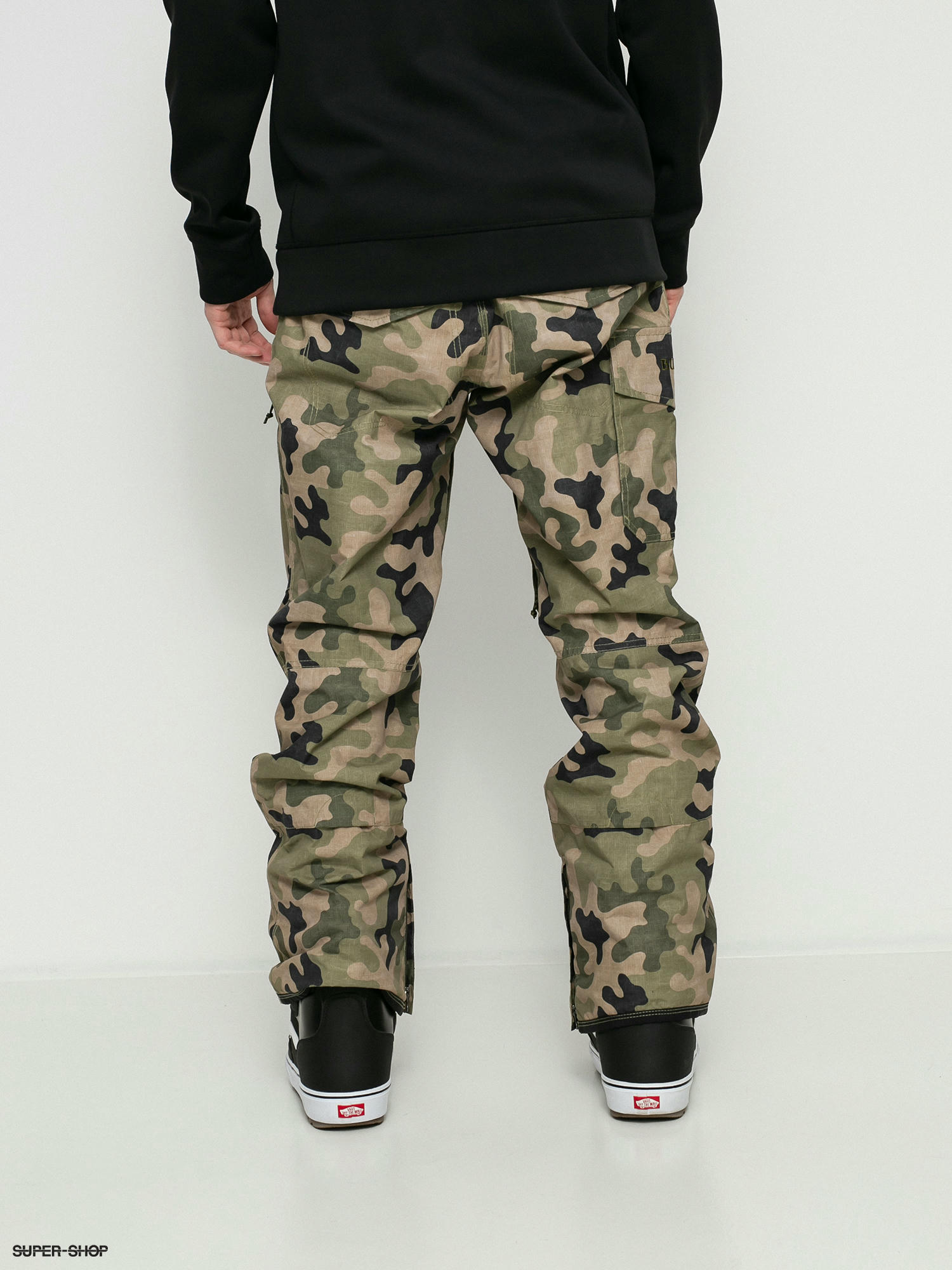 camouflage snowboard pants