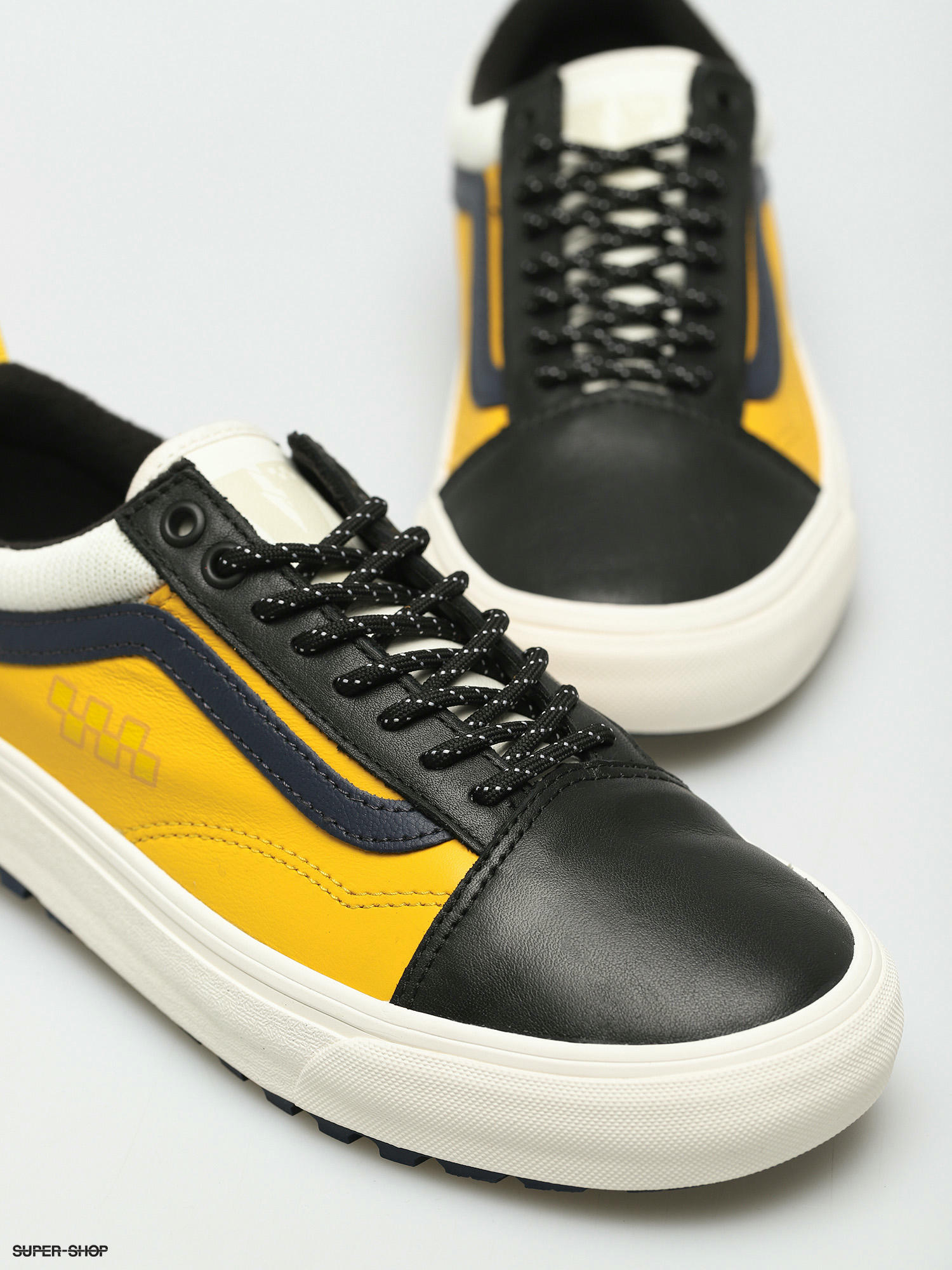 old skool vans black and yellow