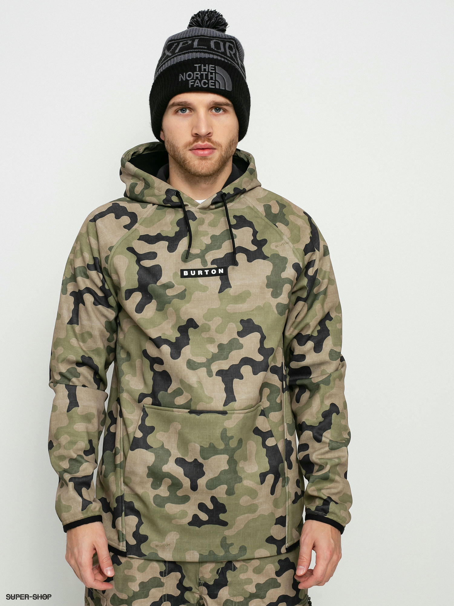 burton camo hoodie