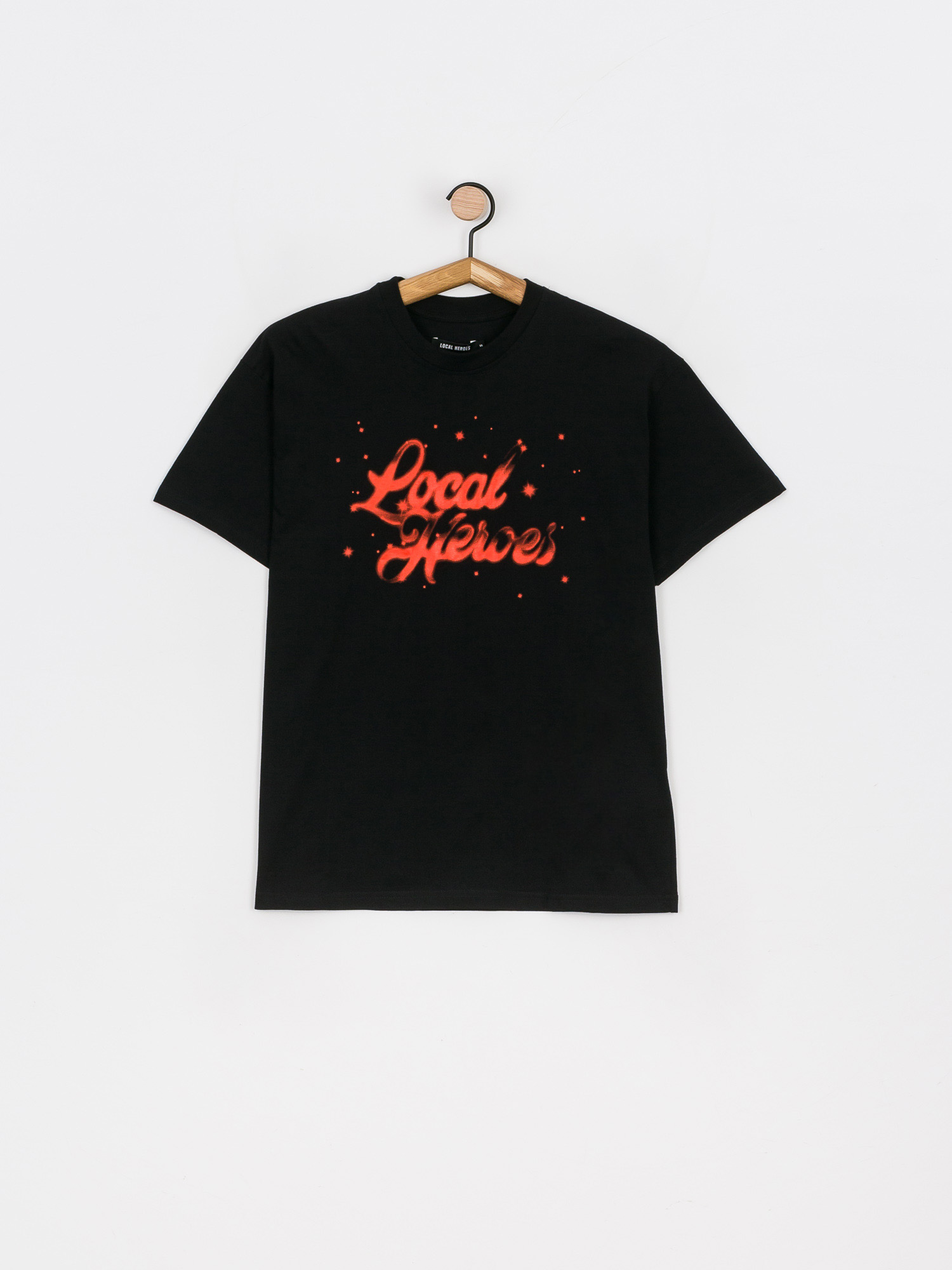 Local Heroes Lh Red Airbrush Oversized T-shirt Wmn (black)