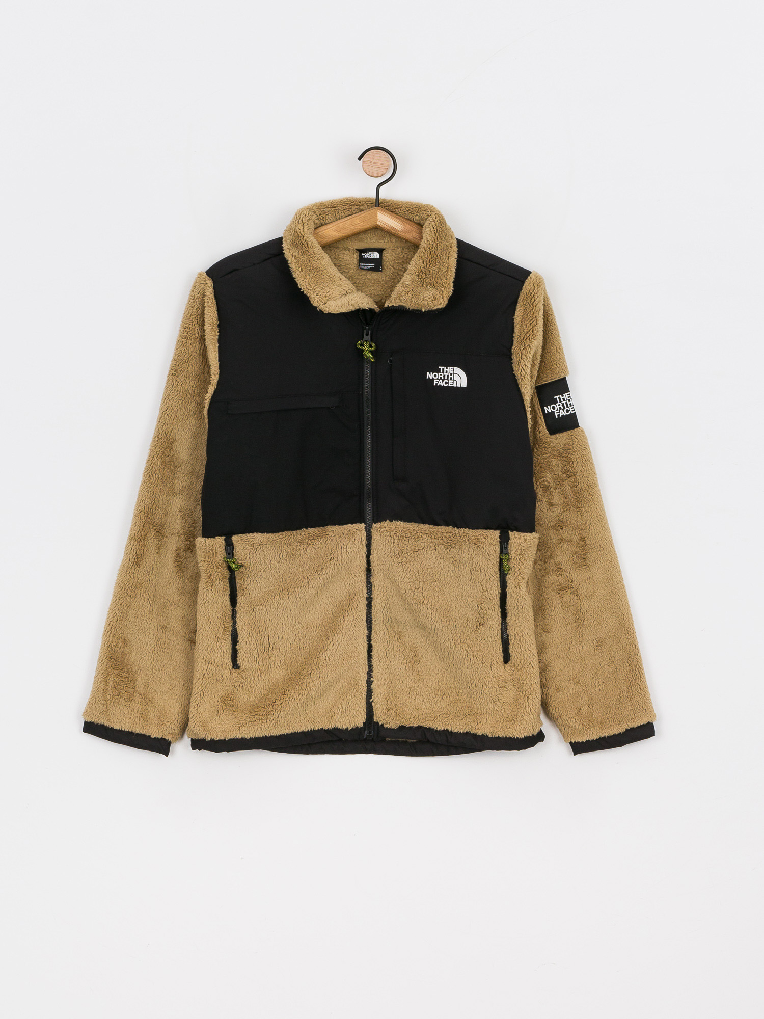 Mens The North Face Black Box Denali Sherpa Fleece  (kelp tan)