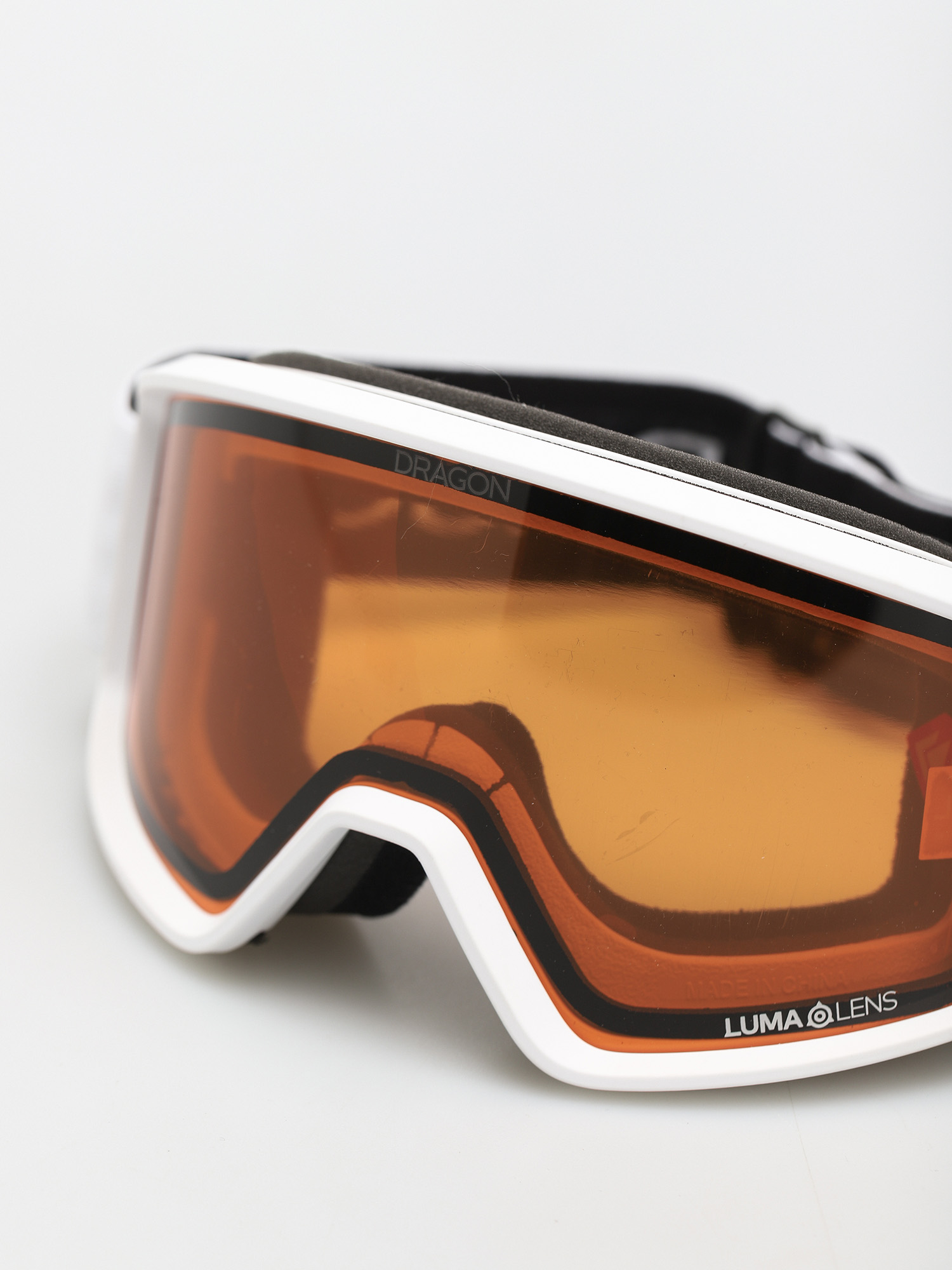 Dragon DXT OTG Goggle (white/lumalens amber)
